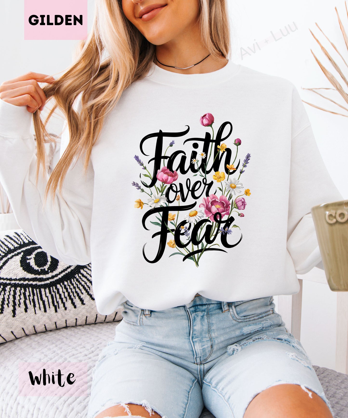 Faith Over Fear | Gilden Unisex Sweatshirt