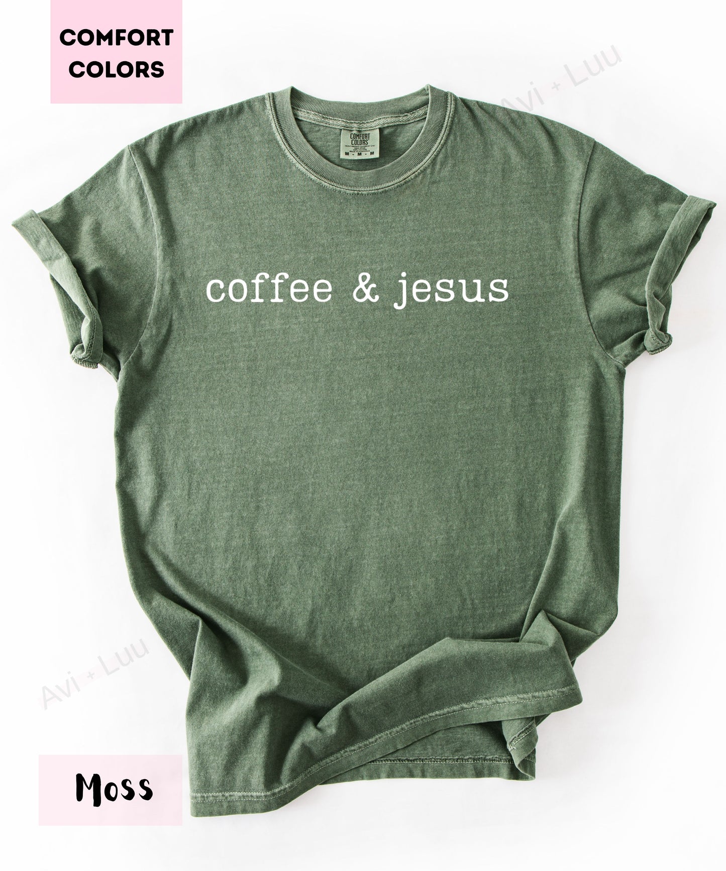 Coffee & Jesus | Comfort Colors Unisex T-Shirt