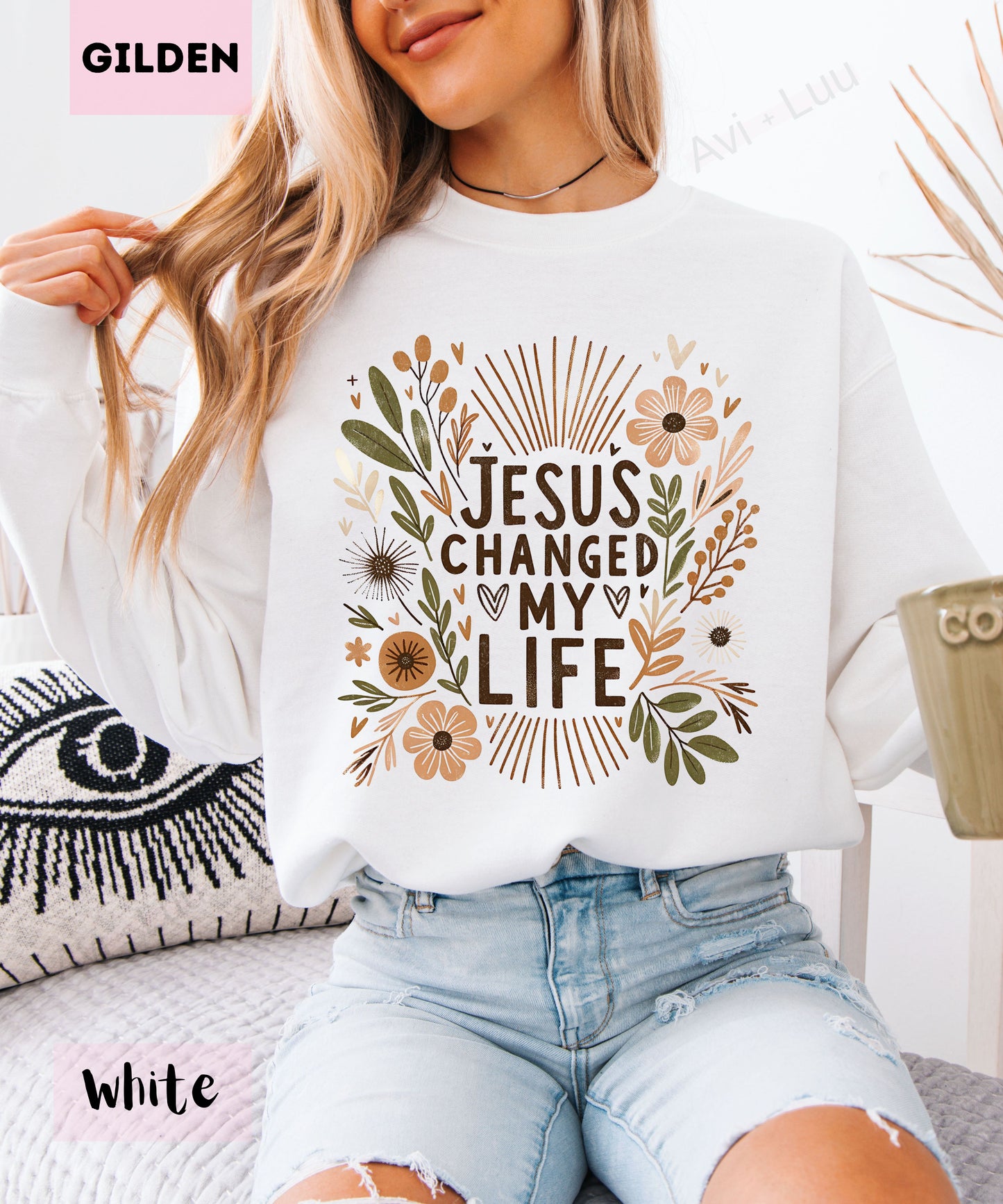 Jesus Changed My Life | Gilden Unisex Sweatshirt