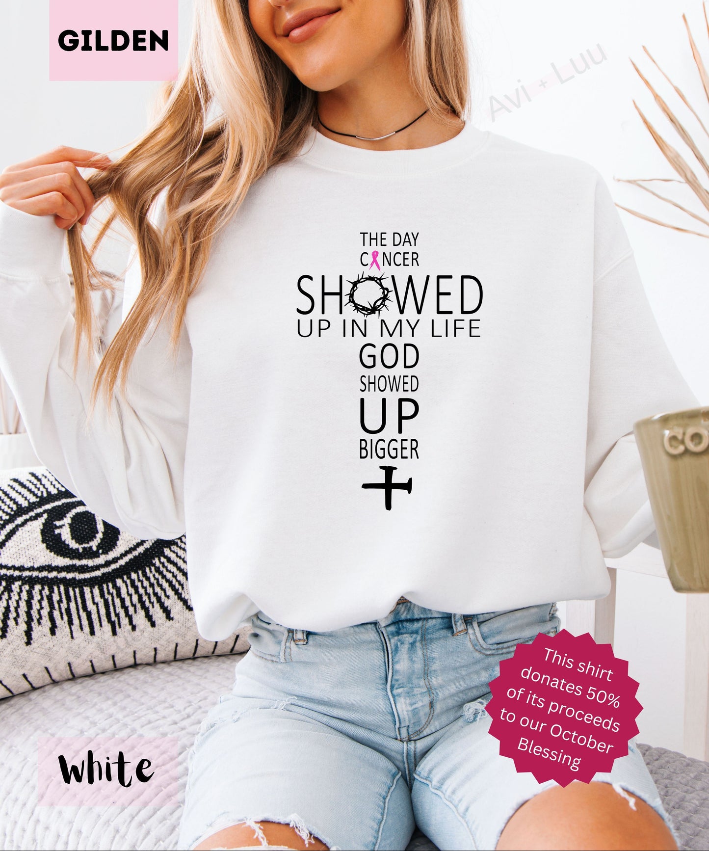 Word Cross | Gilden Unisex Sweatshirt