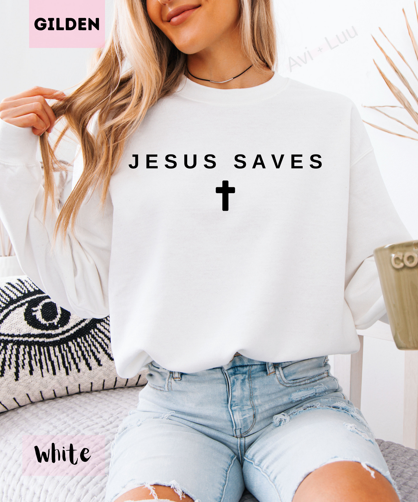 Jesus Saves | Gilden Unisex Sweatshirt