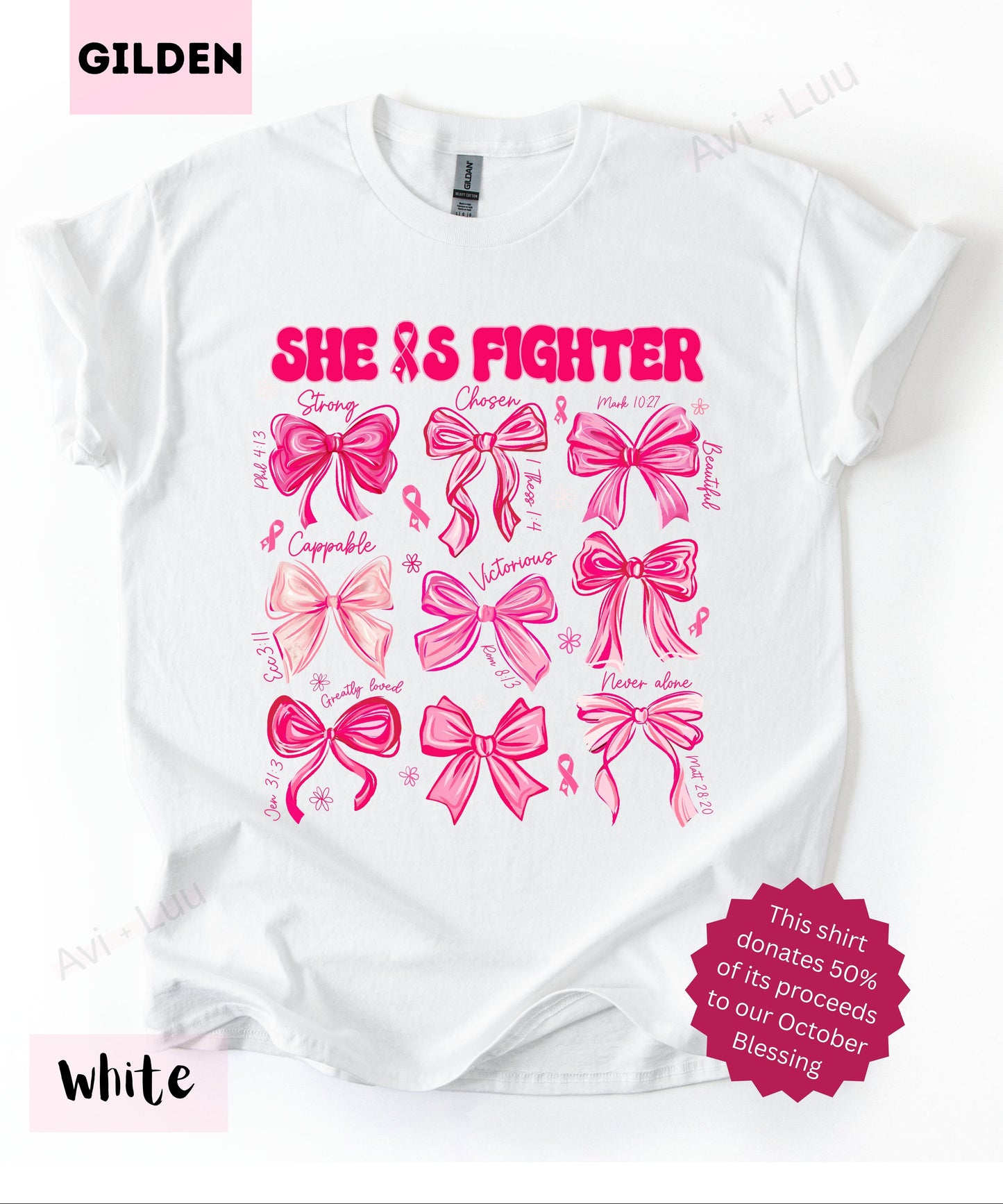 She Is Fighter | Gilden Unisex T-Shirt