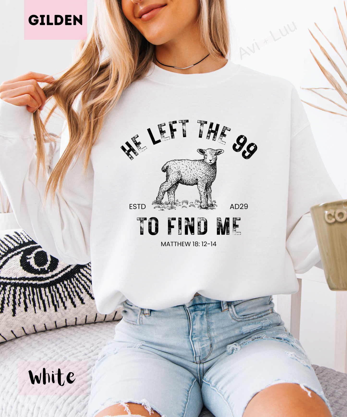 He Left The 99 | Gilden Unisex Sweatshirt
