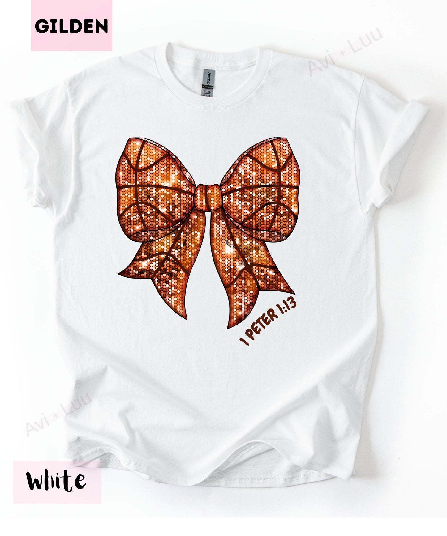 Basketball Bow | Gilden Unisex T-Shirt