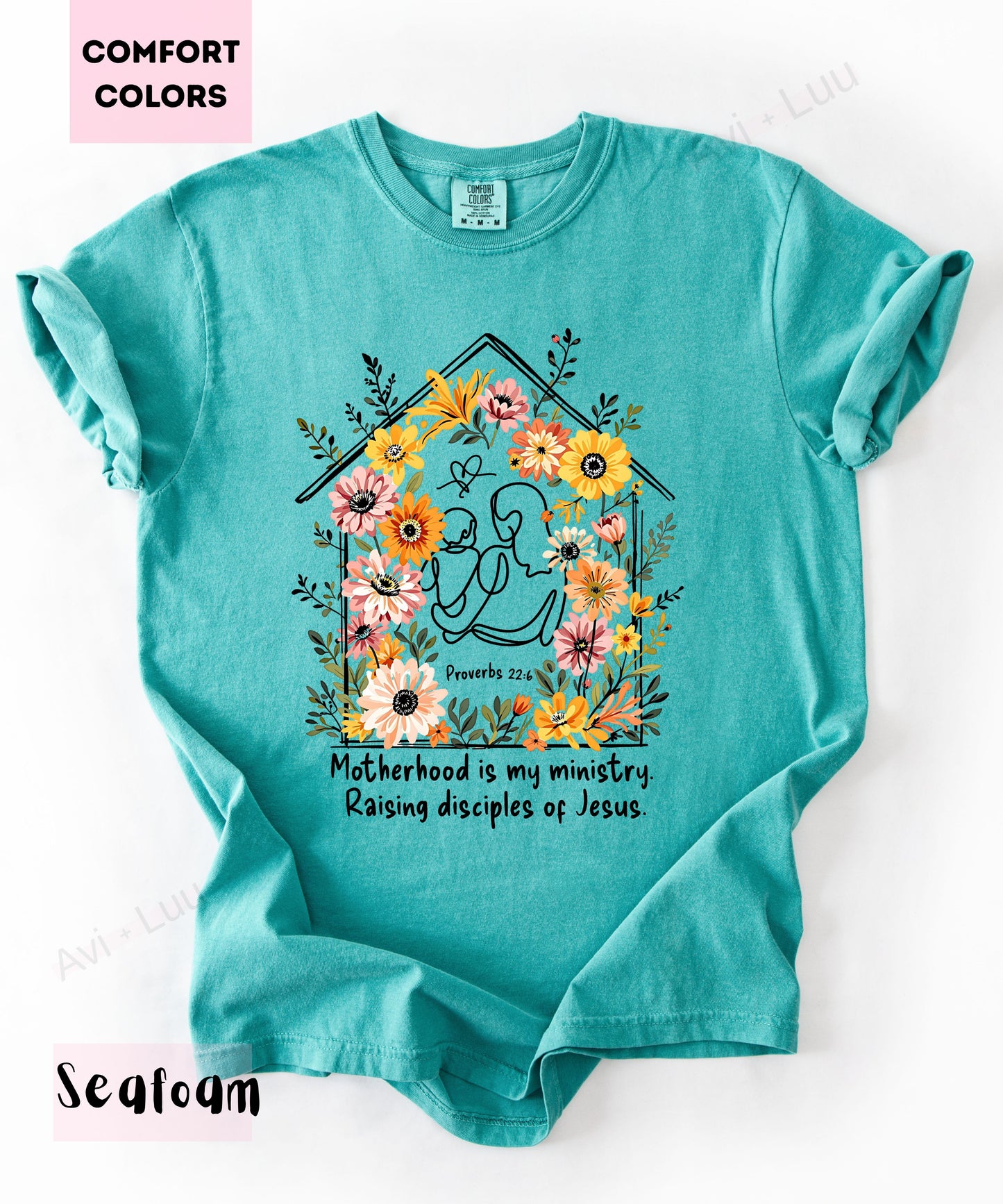 Motherhood Is My Ministry | Comfort Colors Unisex T-Shirt