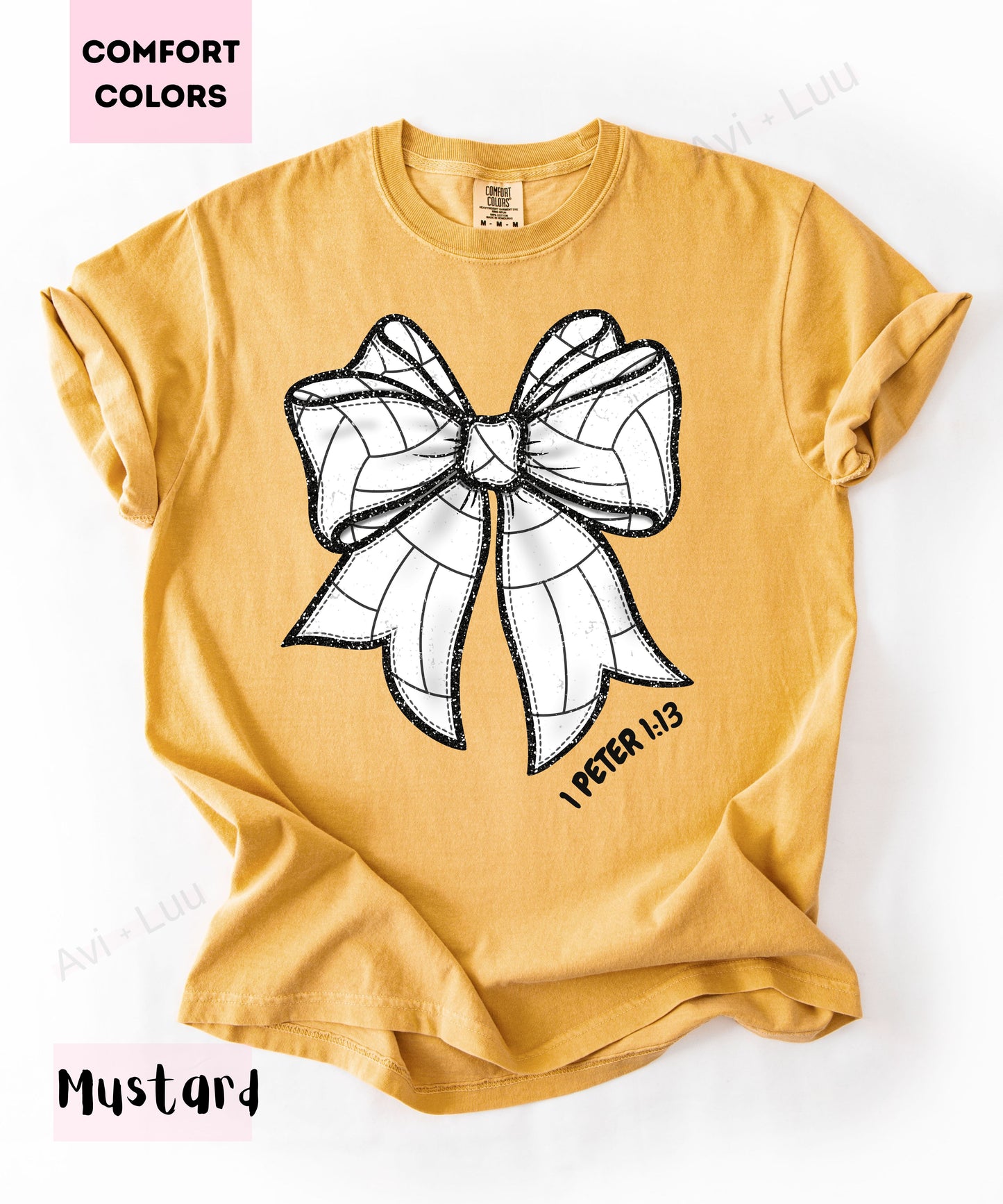 Volleyball Bow | Comfort Colors Unisex T-Shirt