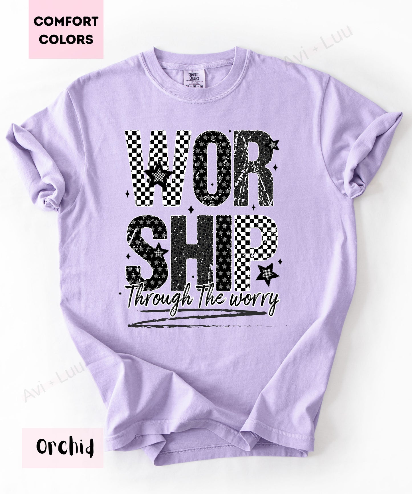 Worship Checkered | Comfort Colors Unisex T-Shirt
