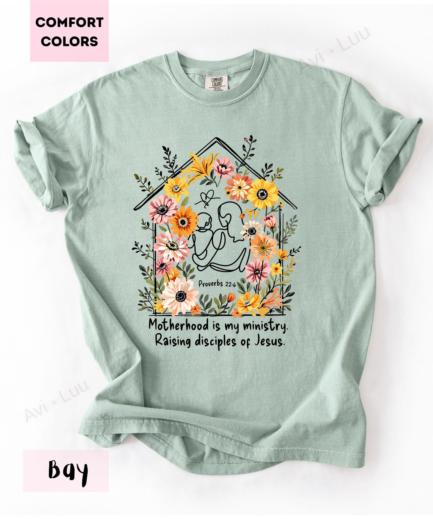 Motherhood Is My Ministry | Comfort Colors Unisex T-Shirt
