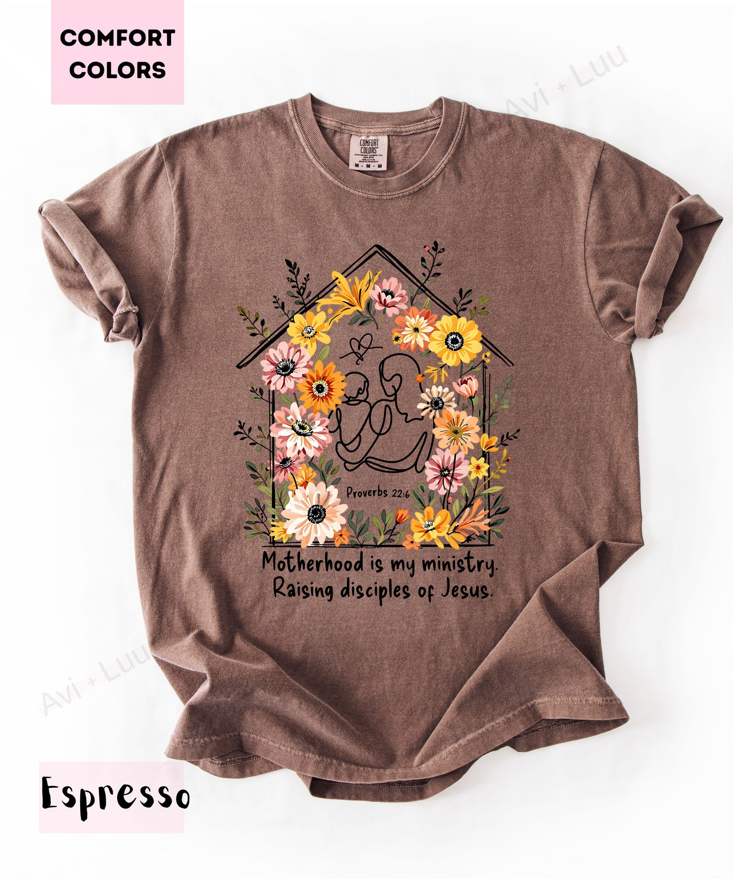 Motherhood Is My Ministry | Comfort Colors Unisex T-Shirt