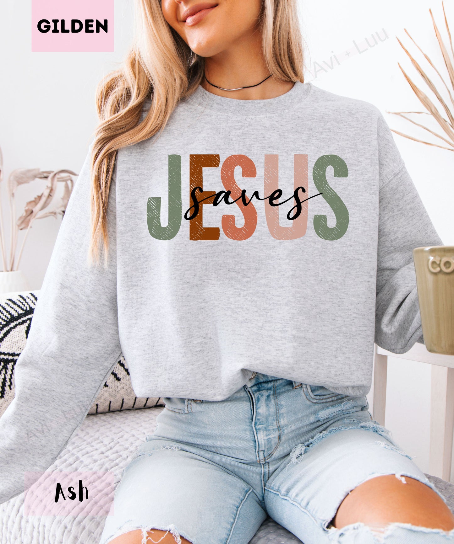 Jesus Saves | Gilden Unisex Sweatshirt