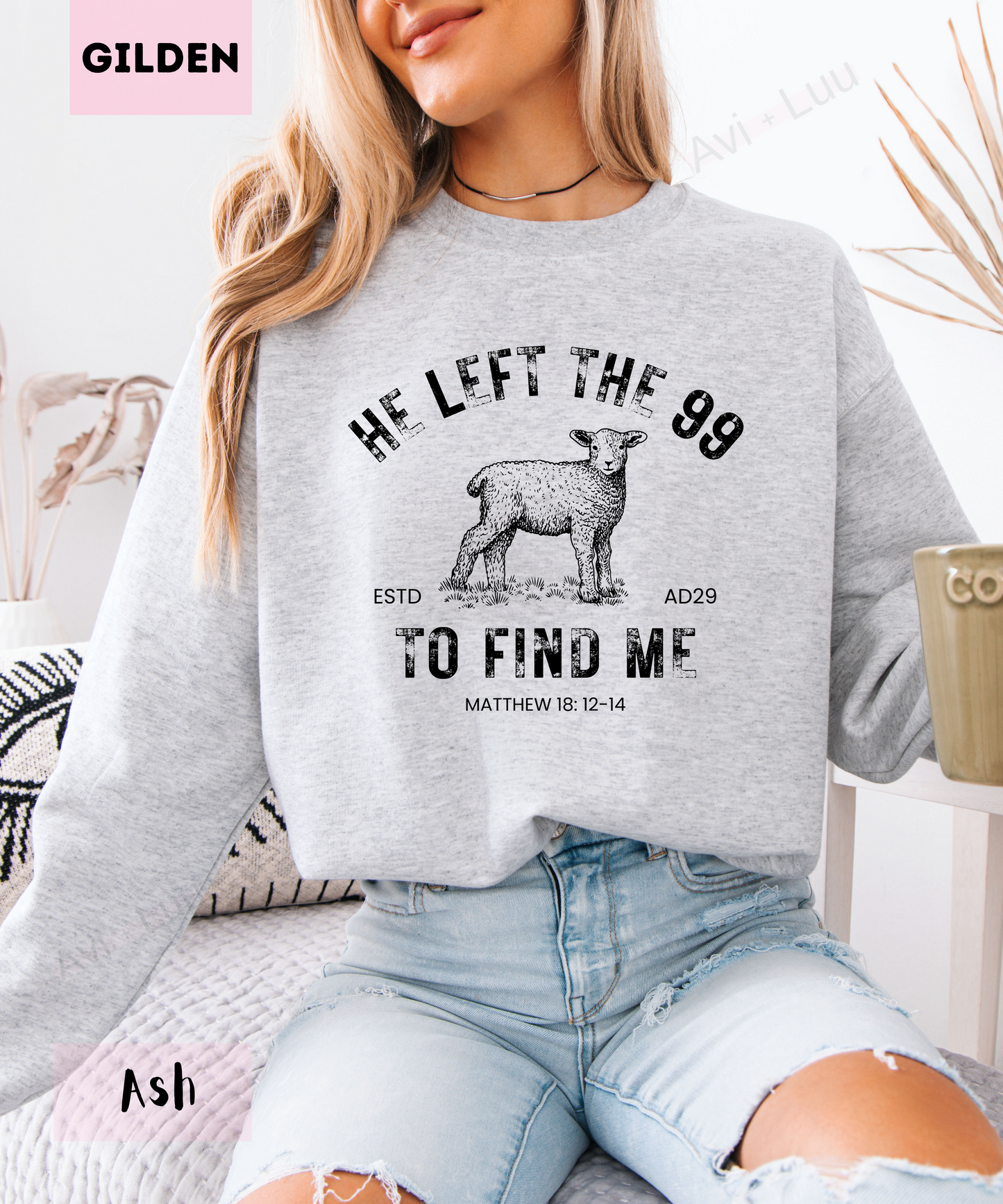 He Left The 99 | Gilden Unisex Sweatshirt