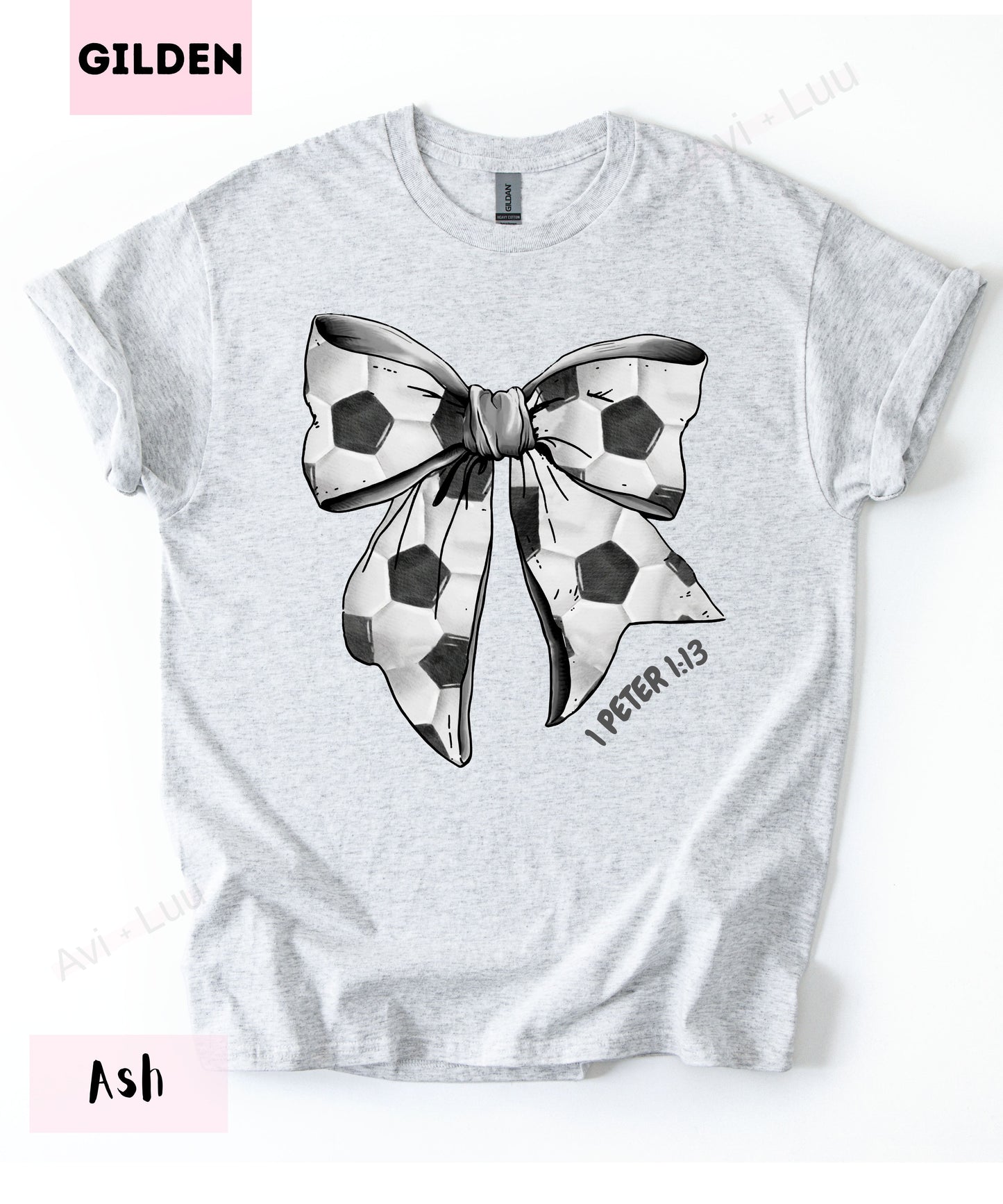 Soccer Bow | Gilden Unisex T-Shirt