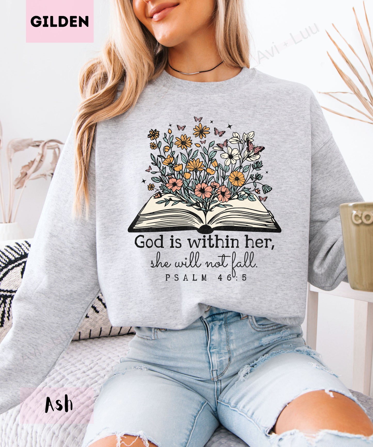 God Is Within Her | Gilden Unisex Sweatshirt