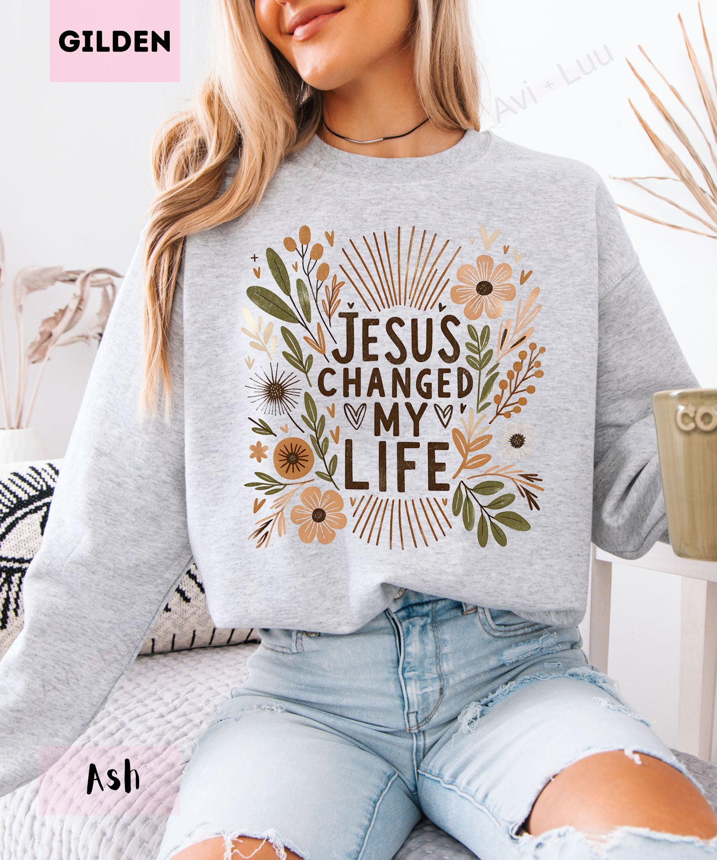 Jesus Changed My Life | Gilden Unisex Sweatshirt