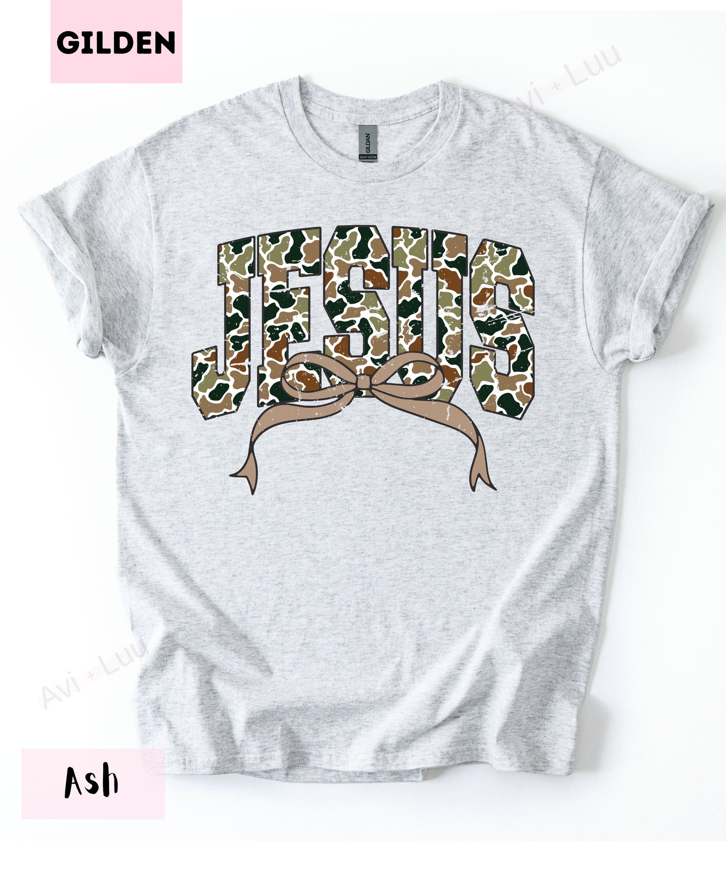 Camo Jesus | Gilden Unisex T-Shirt