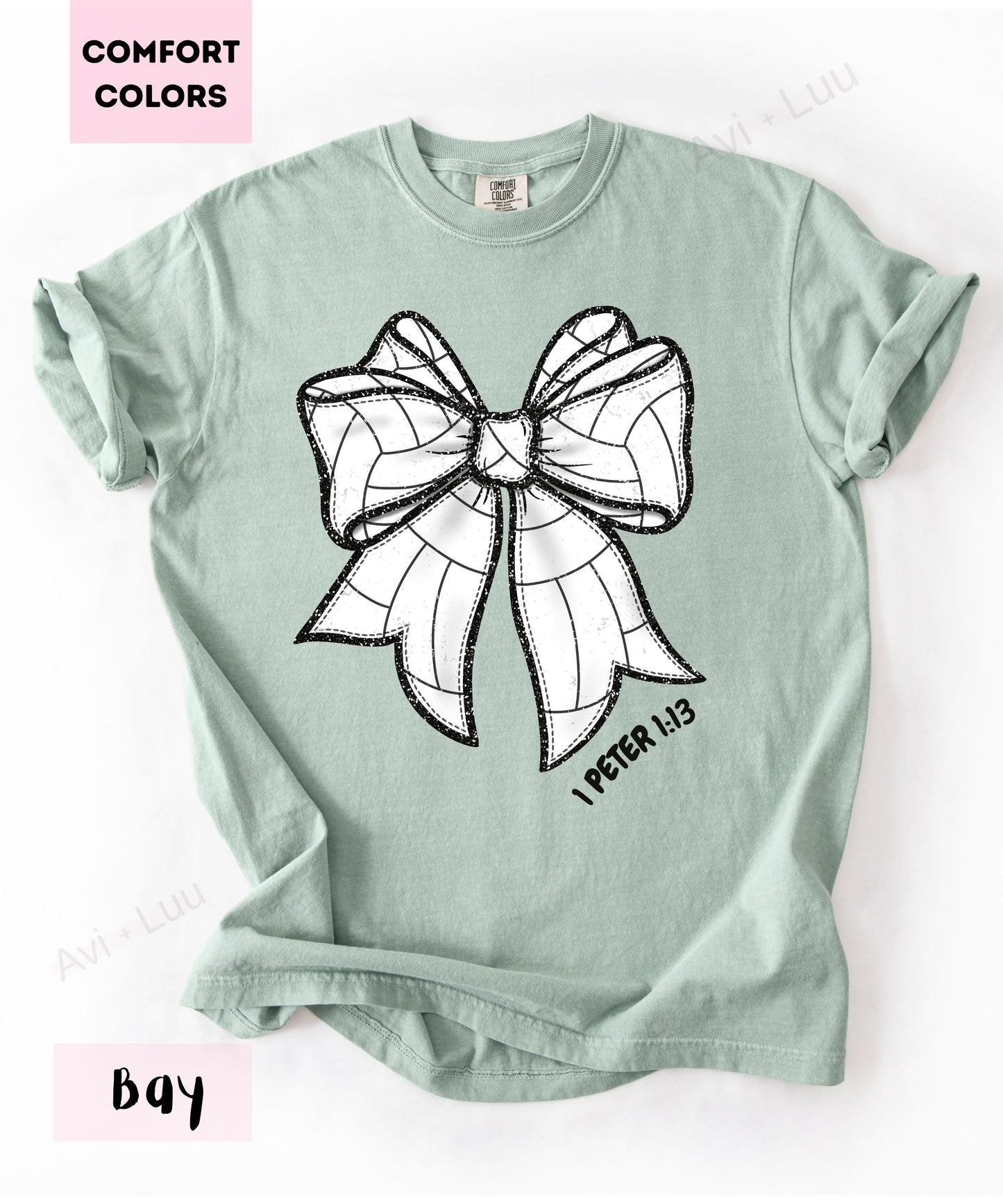 Volleyball Bow | Comfort Colors Unisex T-Shirt