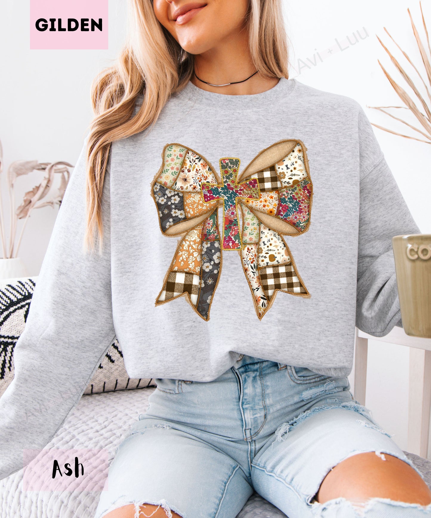 Fabric Bow | Gilden Unisex Sweatshirt