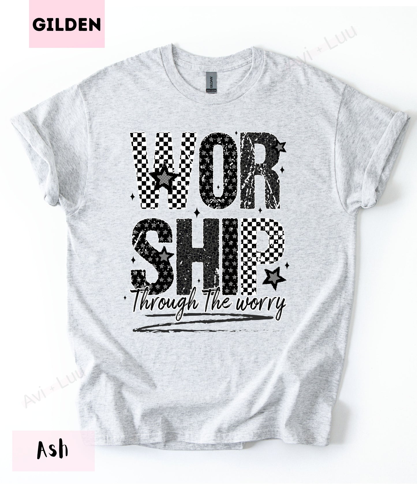 Worship Checkered | Gilden Unisex T-Shirt
