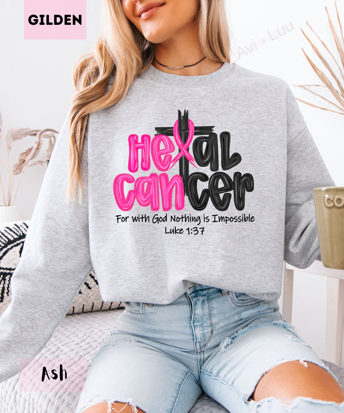 Heal Cancer | Gilden Unisex Sweatshirt