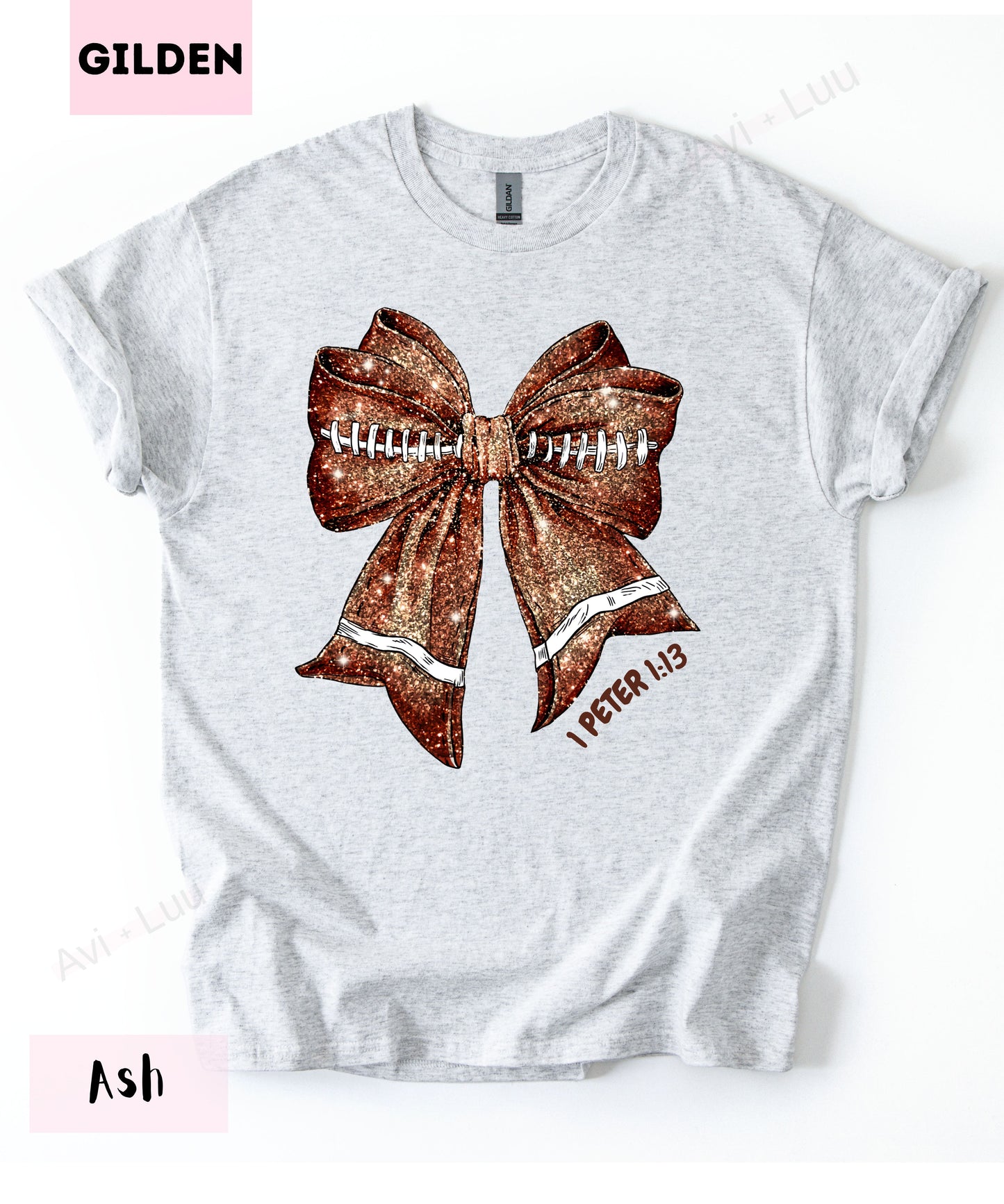 Football Bow | Gilden Unisex T-Shirt