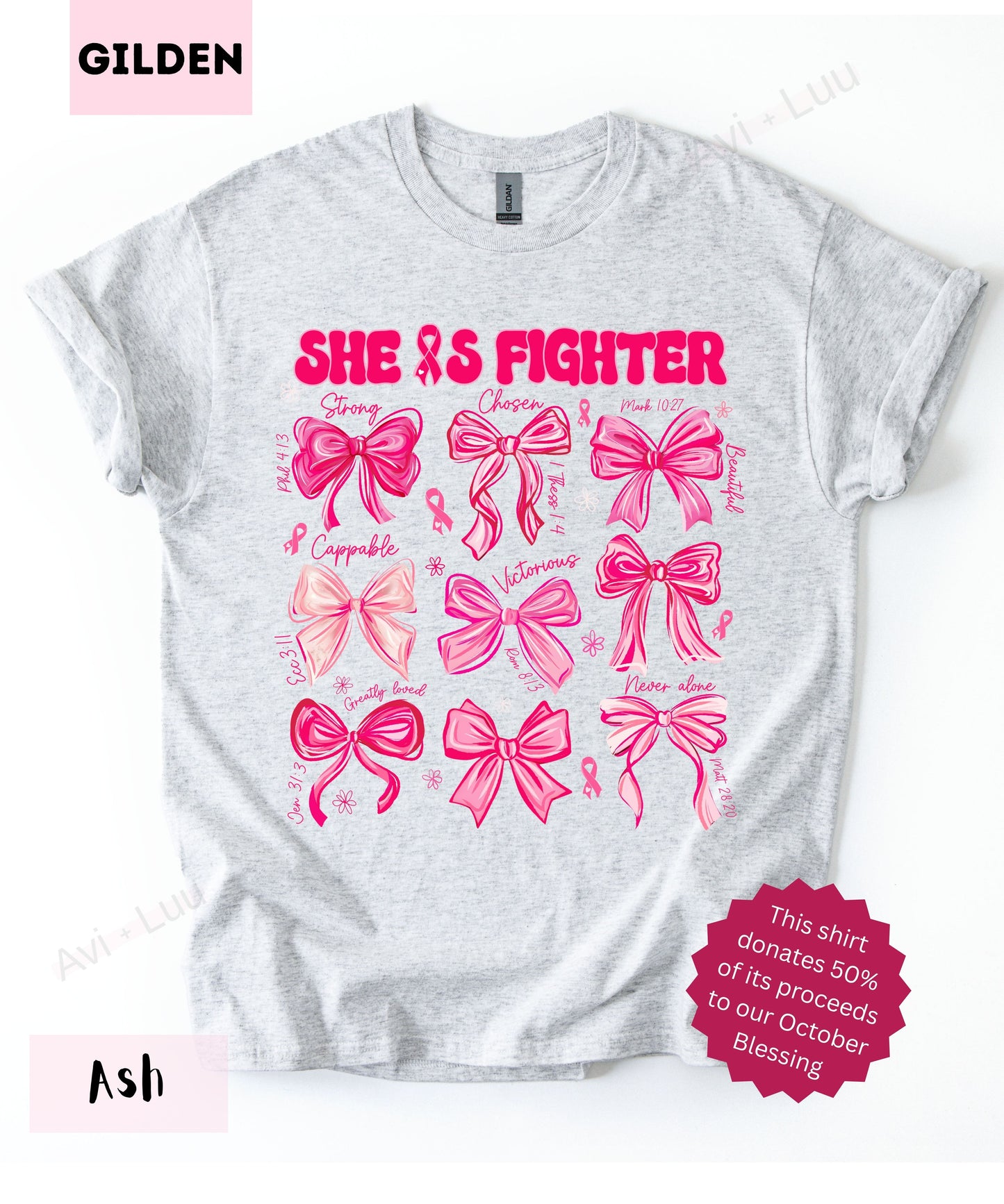 She Is Fighter | Gilden Unisex T-Shirt
