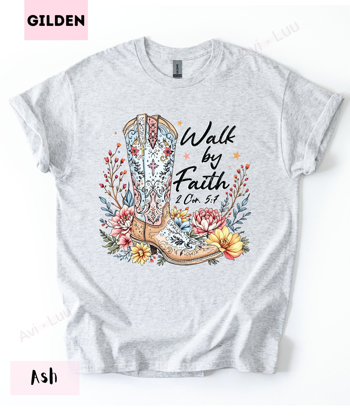 Walk By Faith Boot | Gilden Unisex T-Shirt