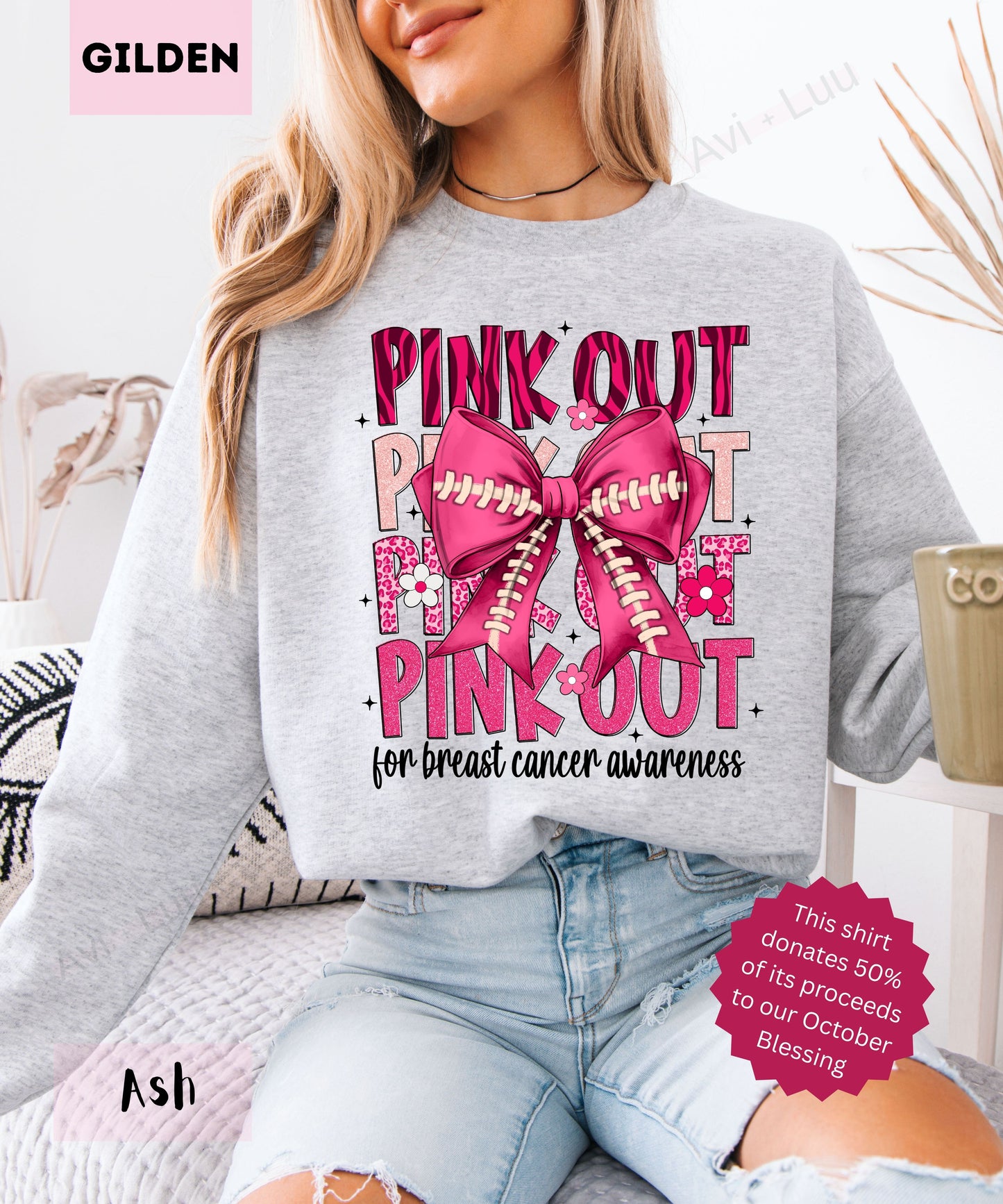 Pink Out | Gilden Unisex Sweatshirt