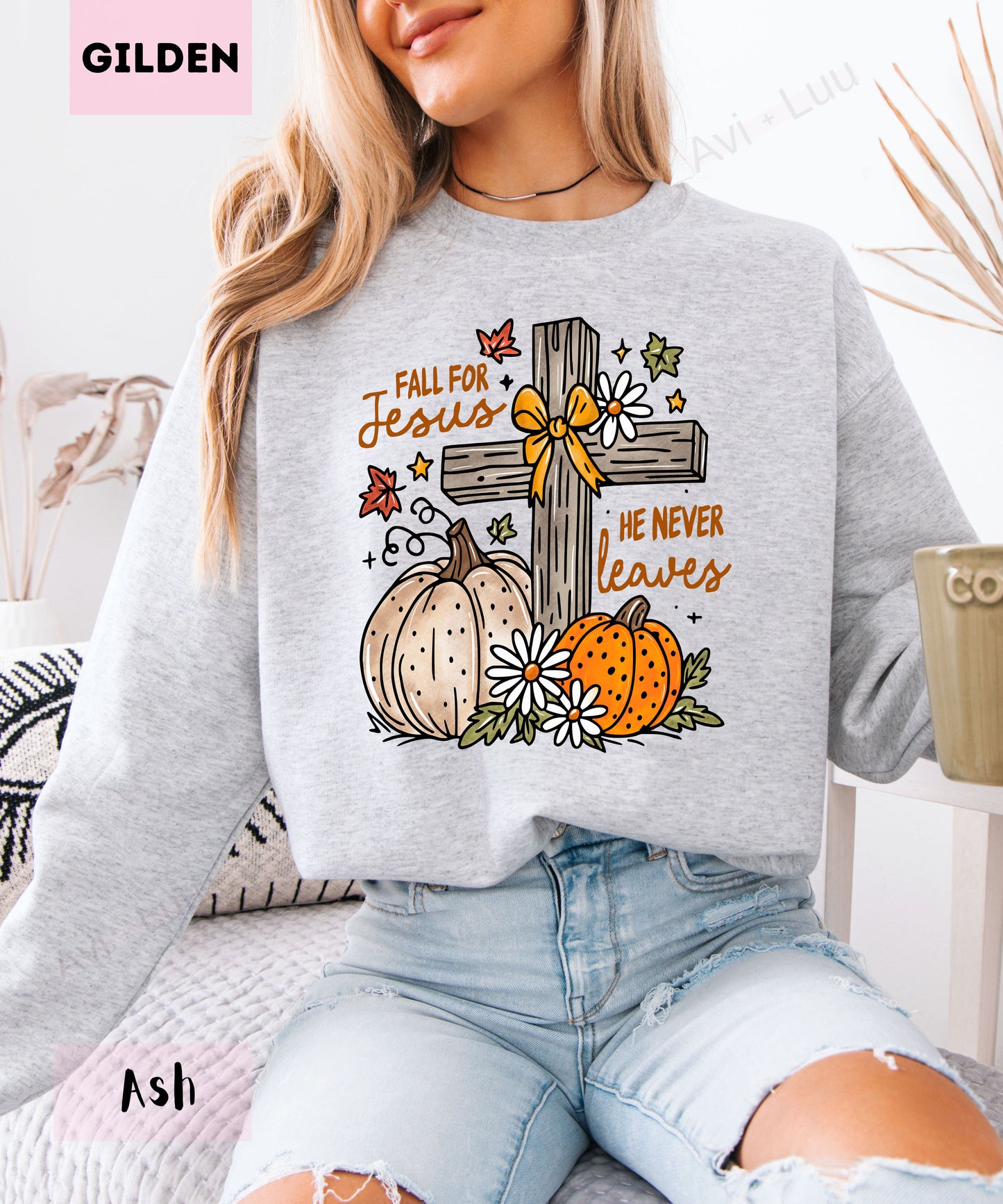 Fall For Jesus| Gilden Unisex Sweatshirt