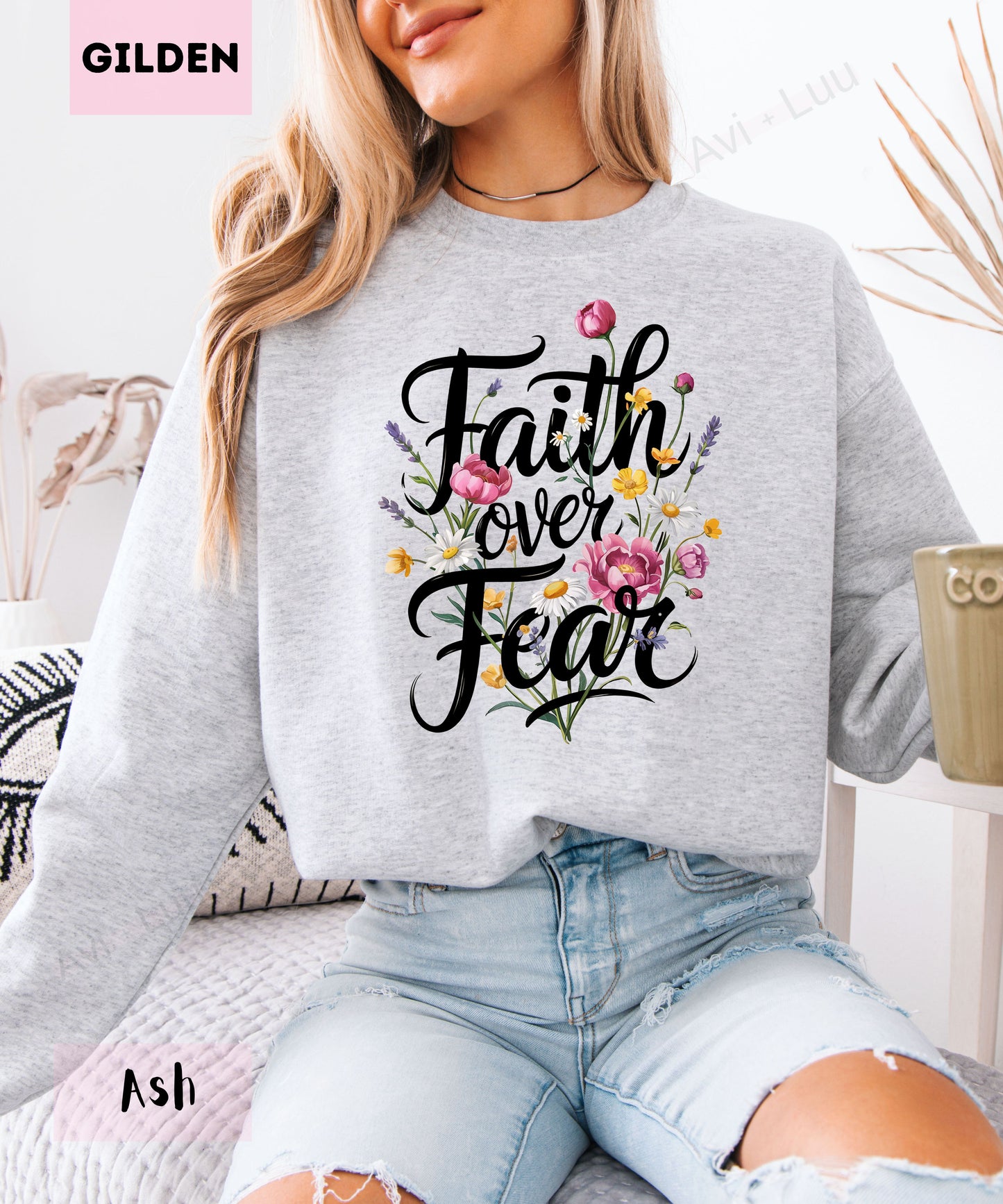 Faith Over Fear | Gilden Unisex Sweatshirt