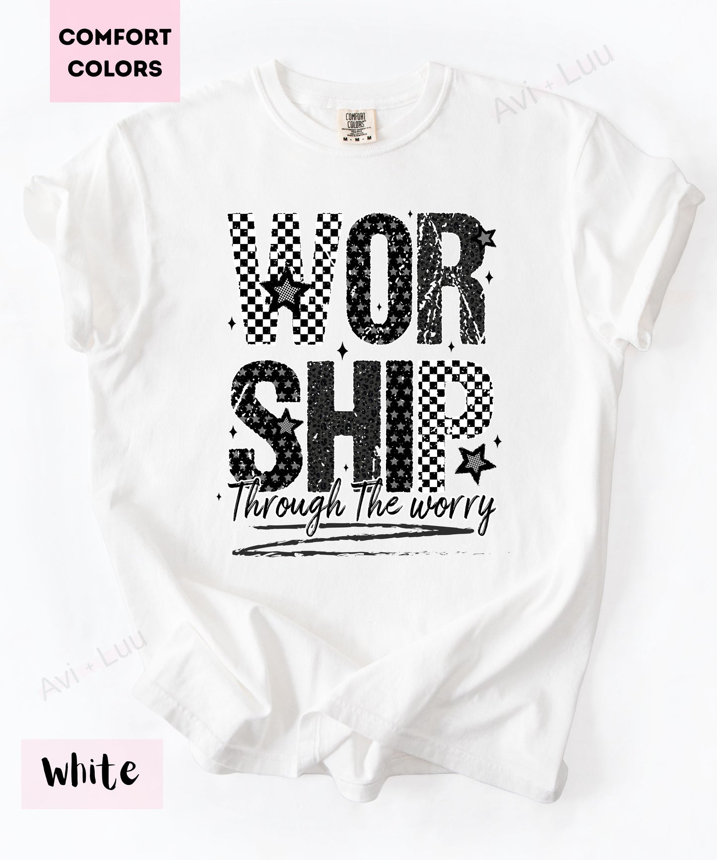 Worship Checkered | Comfort Colors Unisex T-Shirt