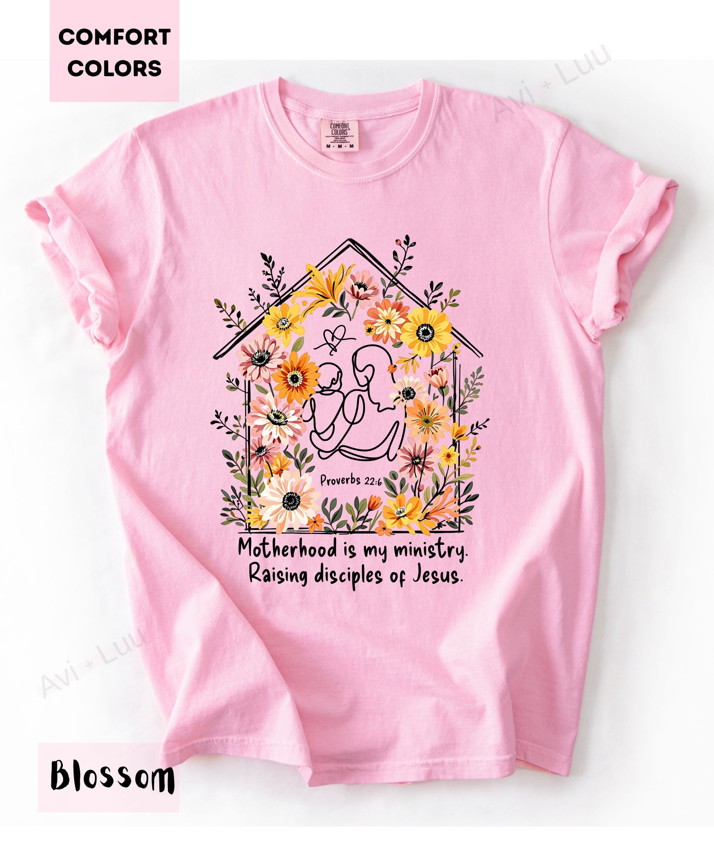 Motherhood Is My Ministry | Comfort Colors Unisex T-Shirt