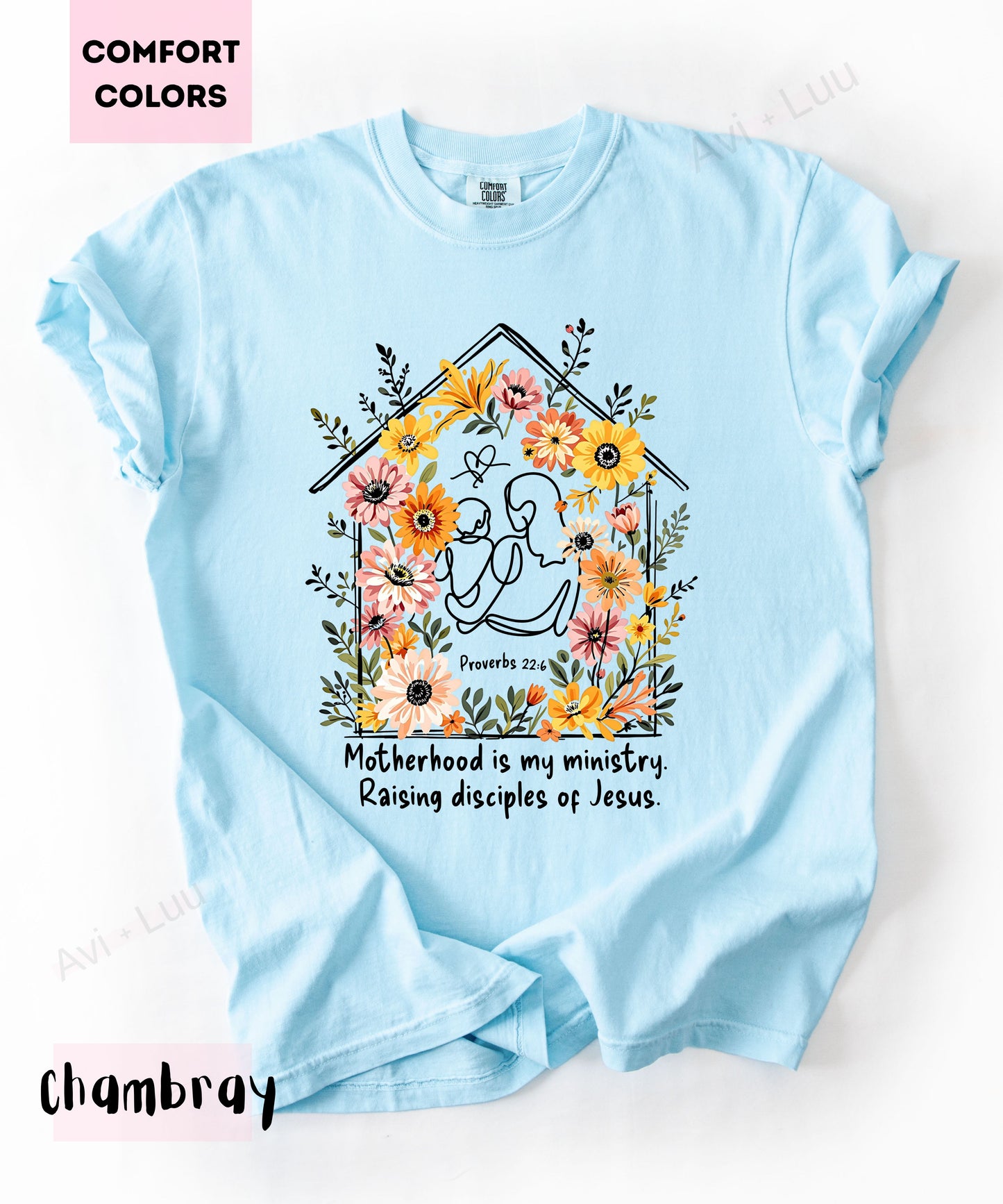 Motherhood Is My Ministry | Comfort Colors Unisex T-Shirt
