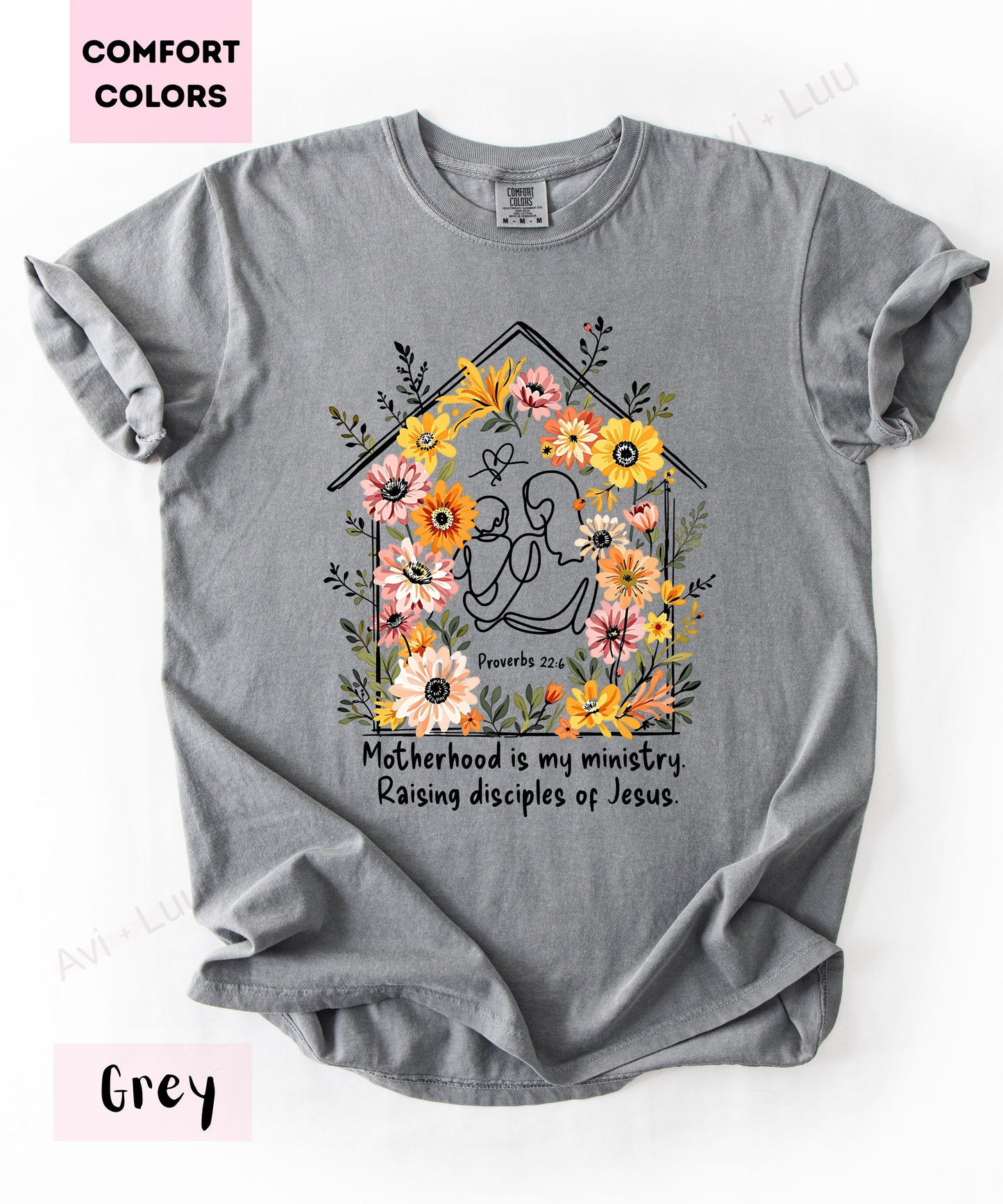 Motherhood Is My Ministry | Comfort Colors Unisex T-Shirt