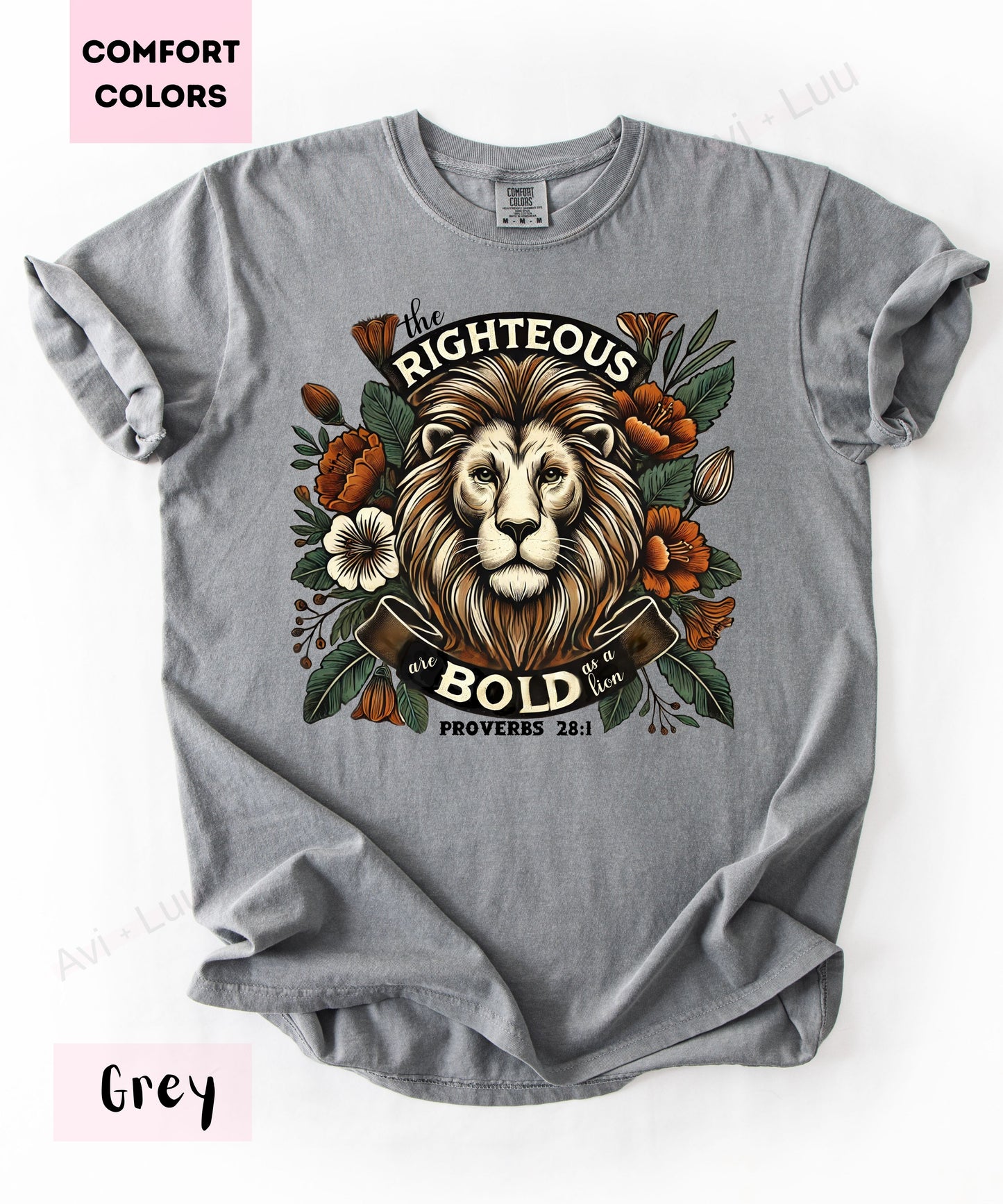 Righteous Lion | Comfort Colors Unisex T-Shirt