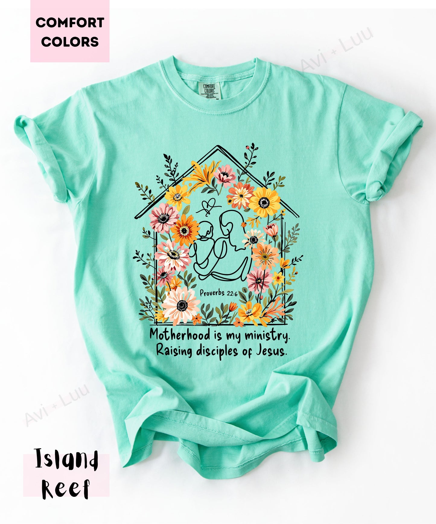Motherhood Is My Ministry | Comfort Colors Unisex T-Shirt
