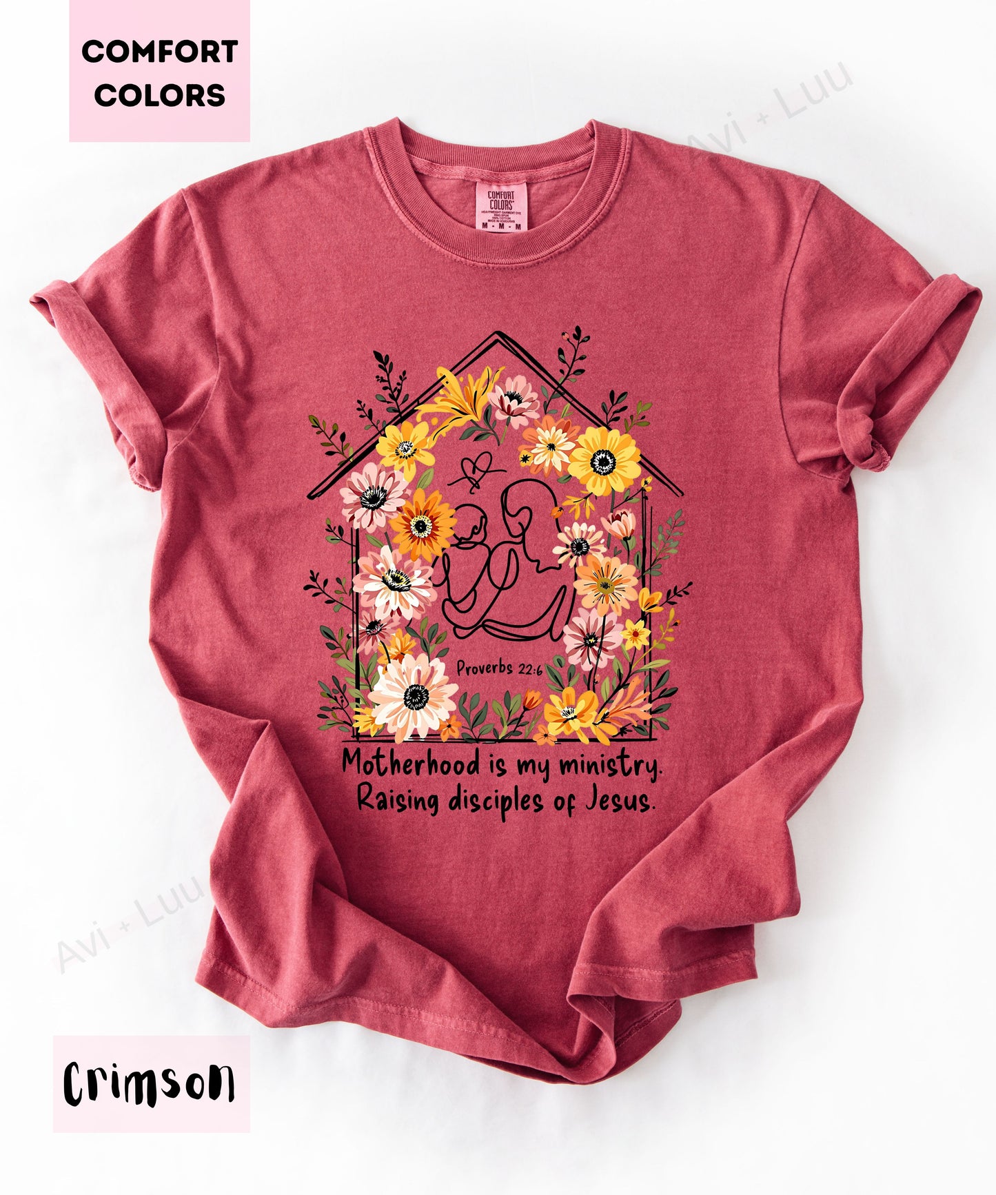 Motherhood Is My Ministry | Comfort Colors Unisex T-Shirt