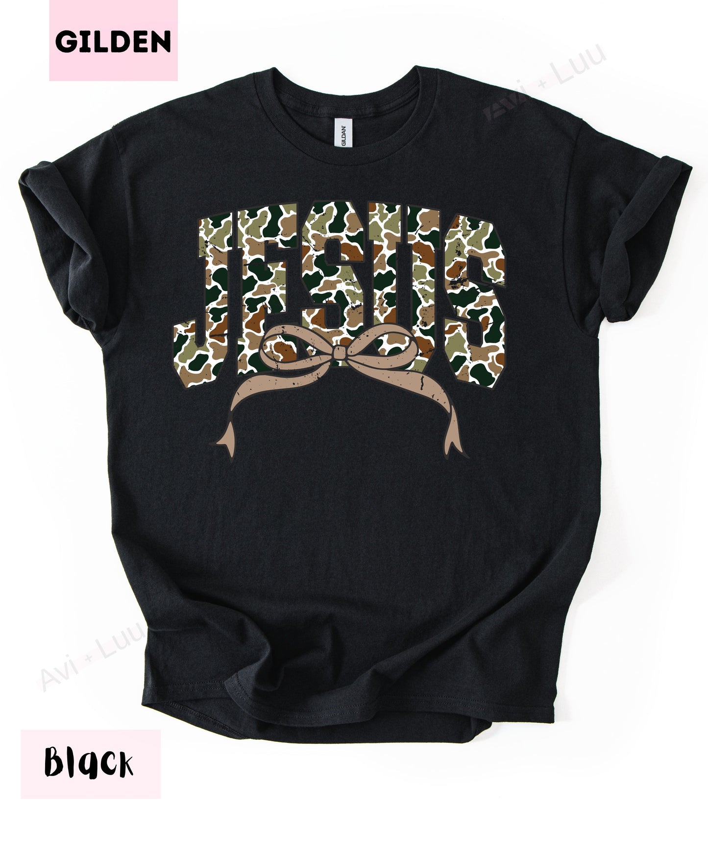Camo Jesus | Gilden Unisex T-Shirt