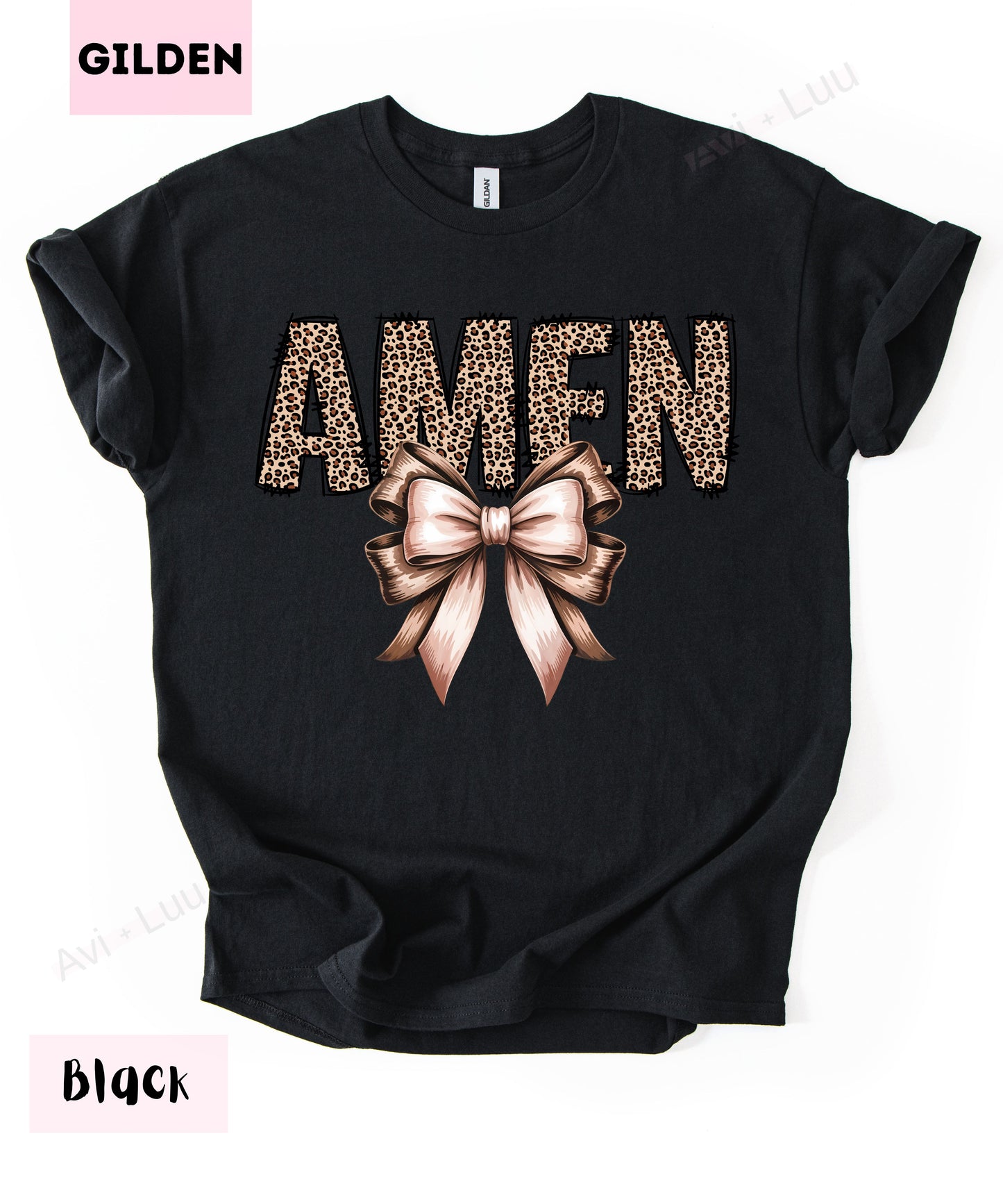 Cheetah Amen | Gilden Unisex T-Shirt