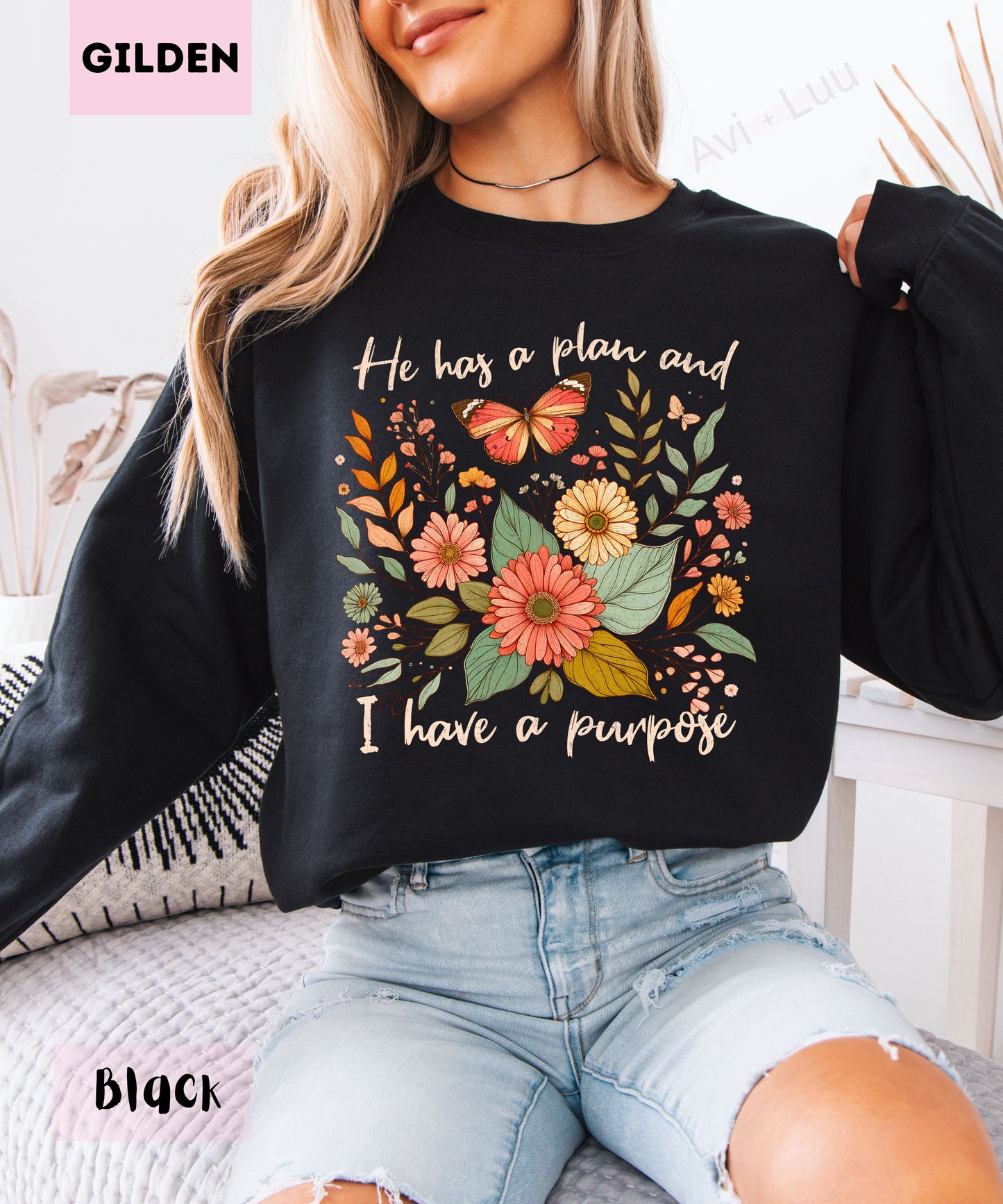 He Has A Plan | Gilden Unisex Sweatshirt