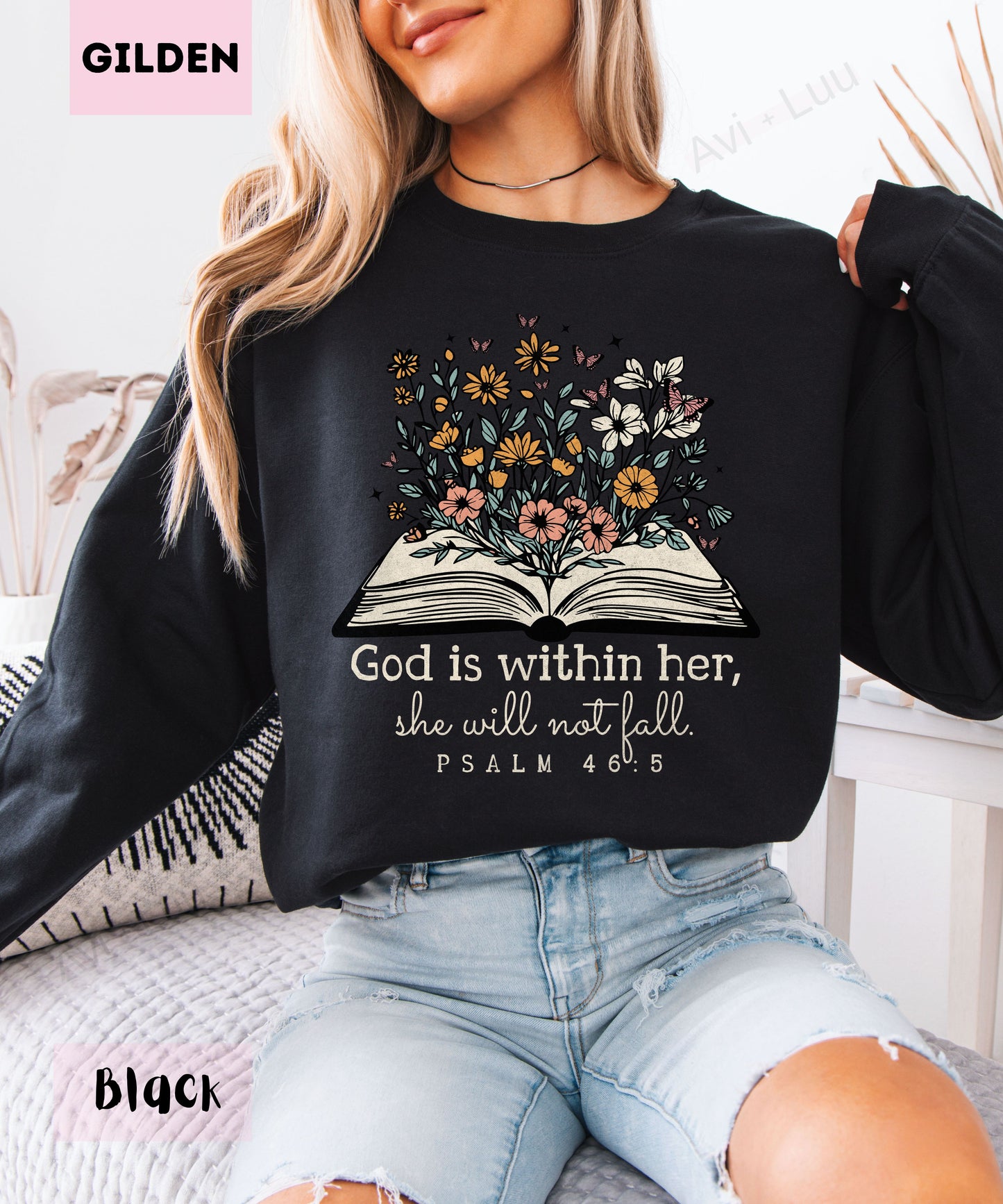 God Is Within Her | Gilden Unisex Sweatshirt