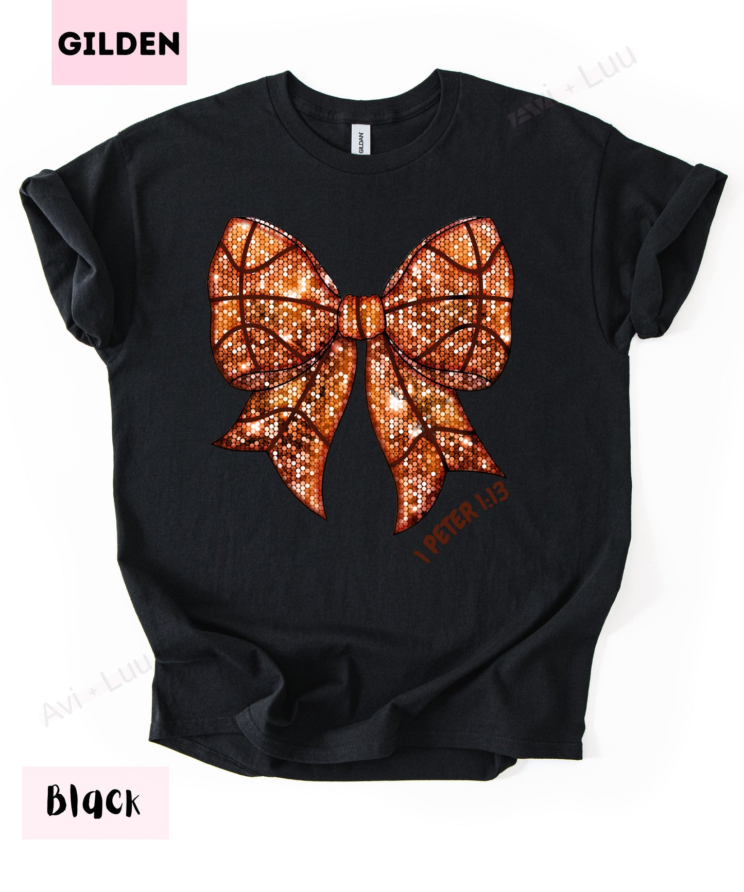Basketball Bow | Gilden Unisex T-Shirt