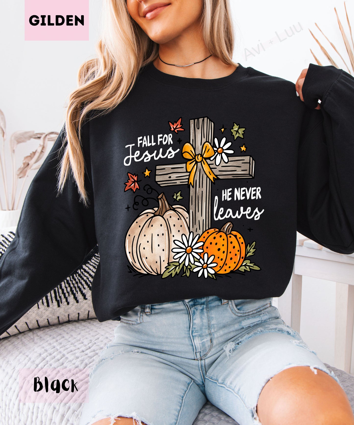 Fall For Jesus| Gilden Unisex Sweatshirt