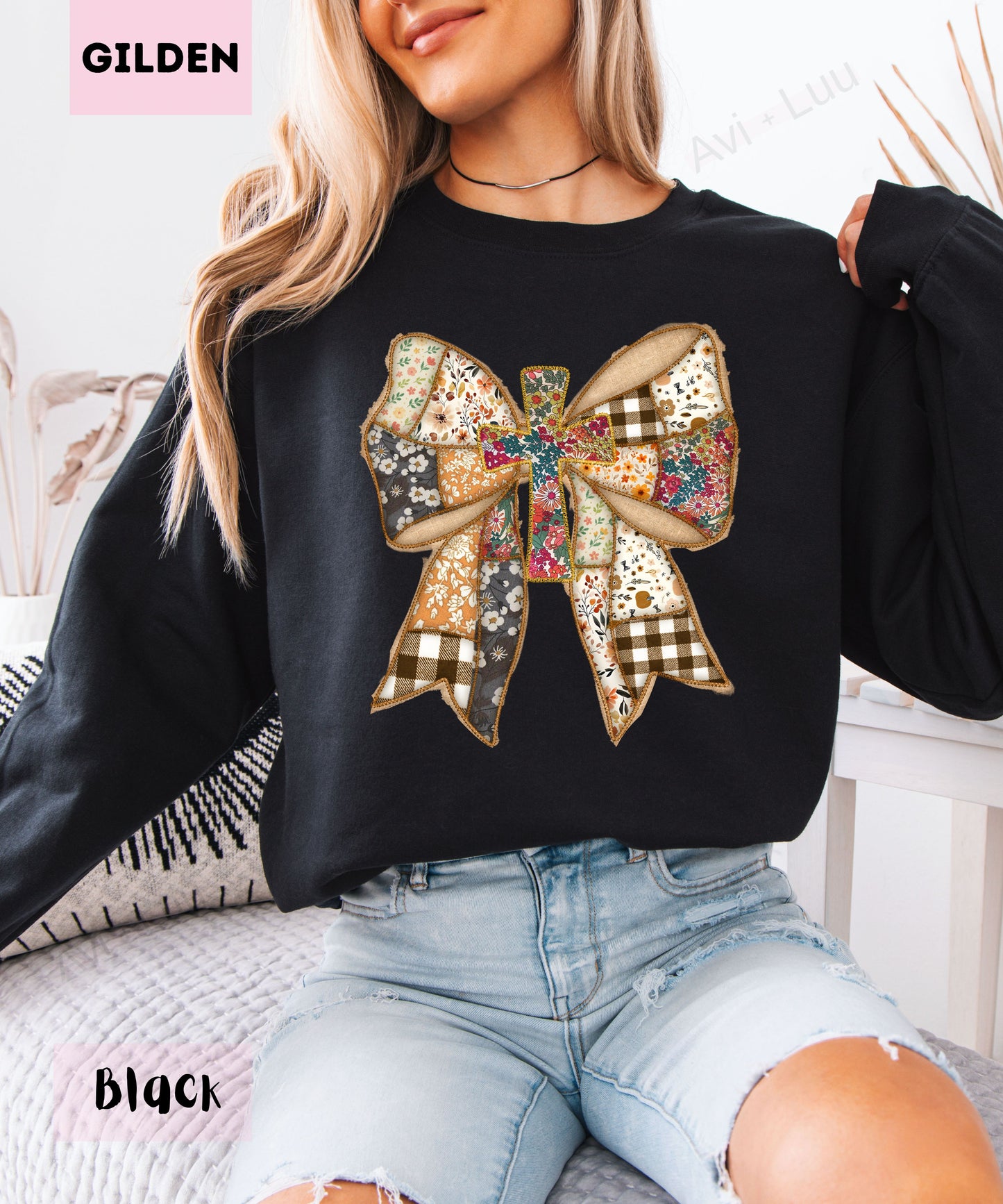Fabric Bow | Gilden Unisex Sweatshirt