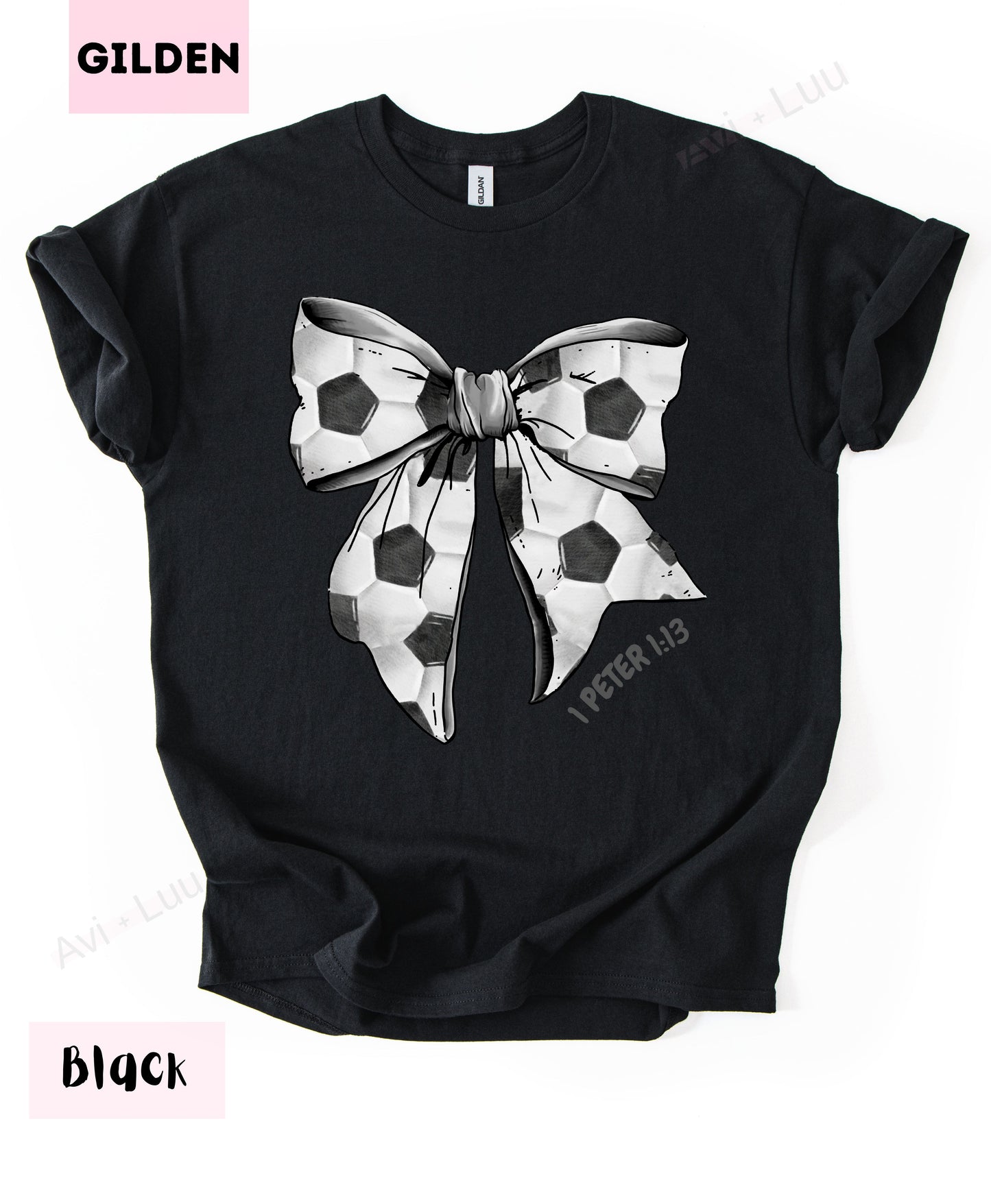 Soccer Bow | Gilden Unisex T-Shirt