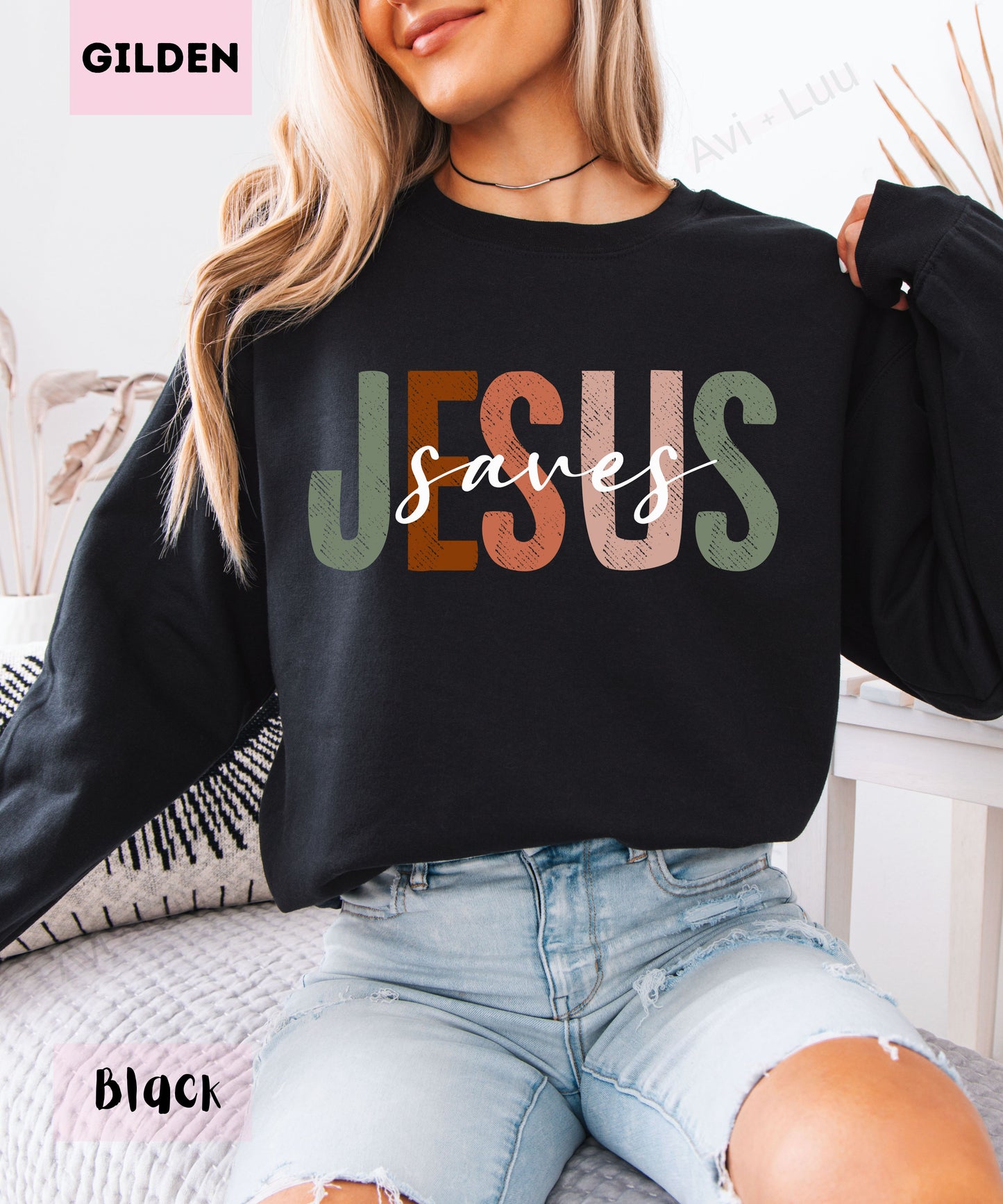 Jesus Saves | Gilden Unisex Sweatshirt