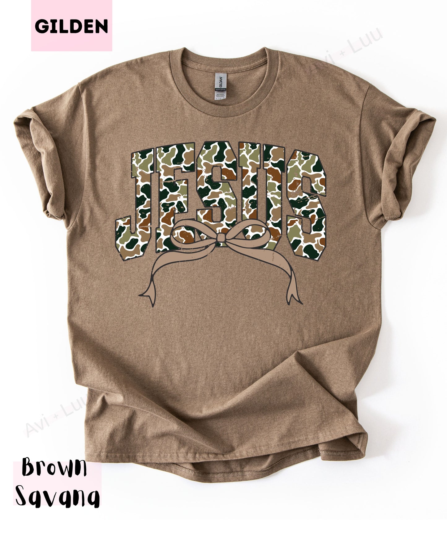 Camo Jesus | Gilden Unisex T-Shirt