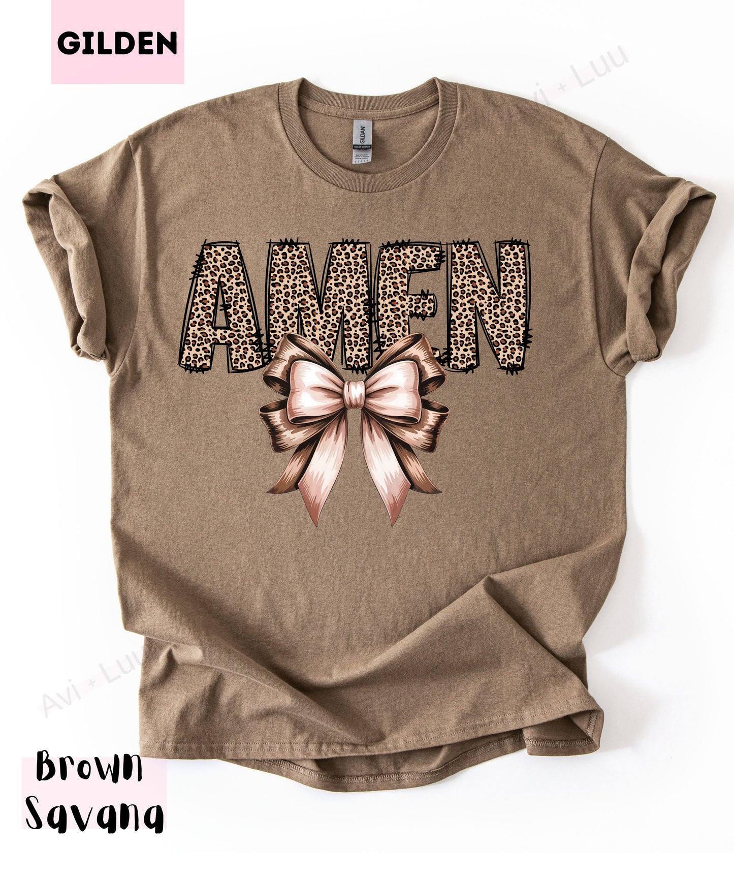 Cheetah Amen | Gilden Unisex T-Shirt