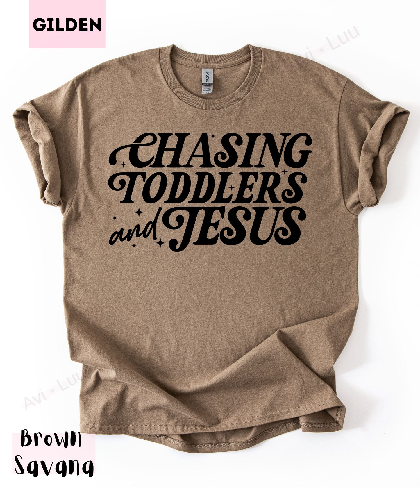 Chasing Toddlers And Jesus | Gilden Unisex T-Shirt