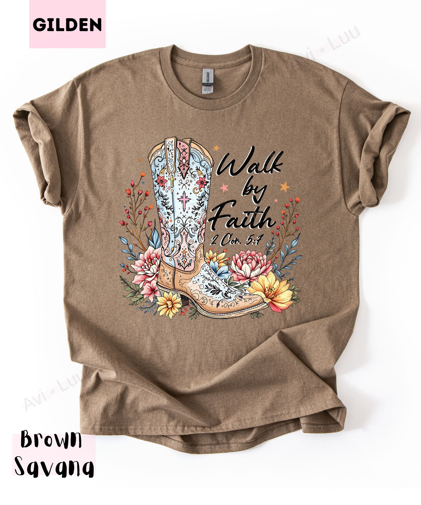 Walk By Faith Boot | Gilden Unisex T-Shirt