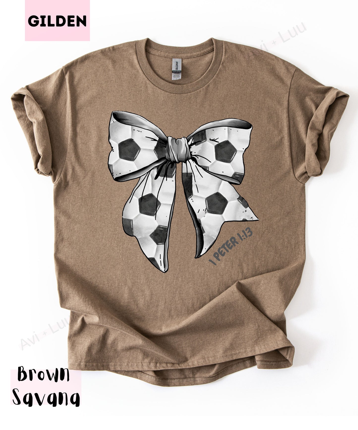 Soccer Bow | Gilden Unisex T-Shirt